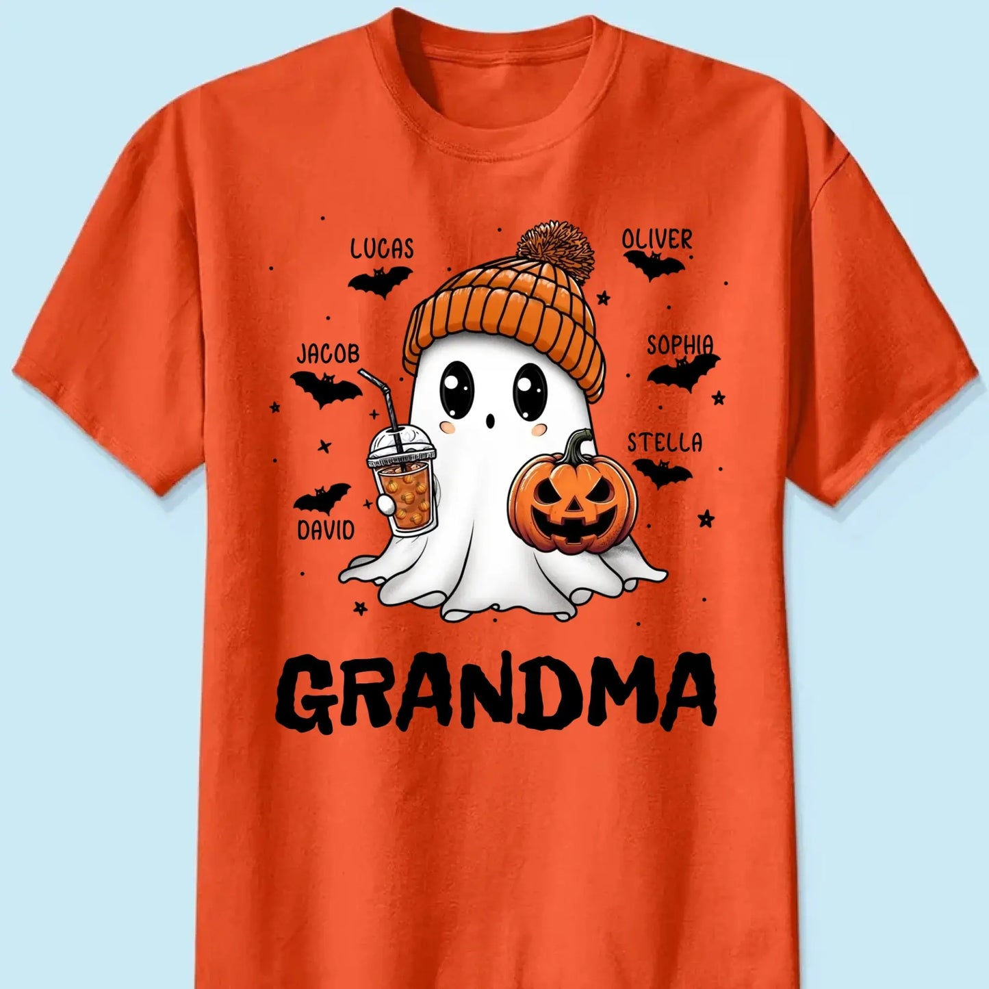 Fall Season Halloween Boo Design – Personalized Shirt – Fun Custom Gift for Spooky Season, Halloween Parties & Autumn Lovers Ezcustomize