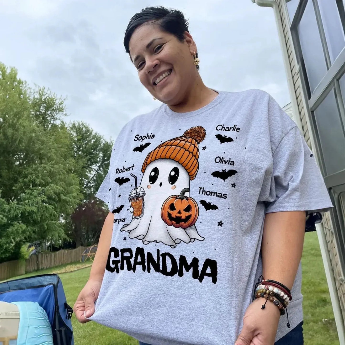 Fall Season Halloween Boo Design – Personalized Shirt – Fun Custom Gift for Spooky Season, Halloween Parties & Autumn Lovers Ezcustomize