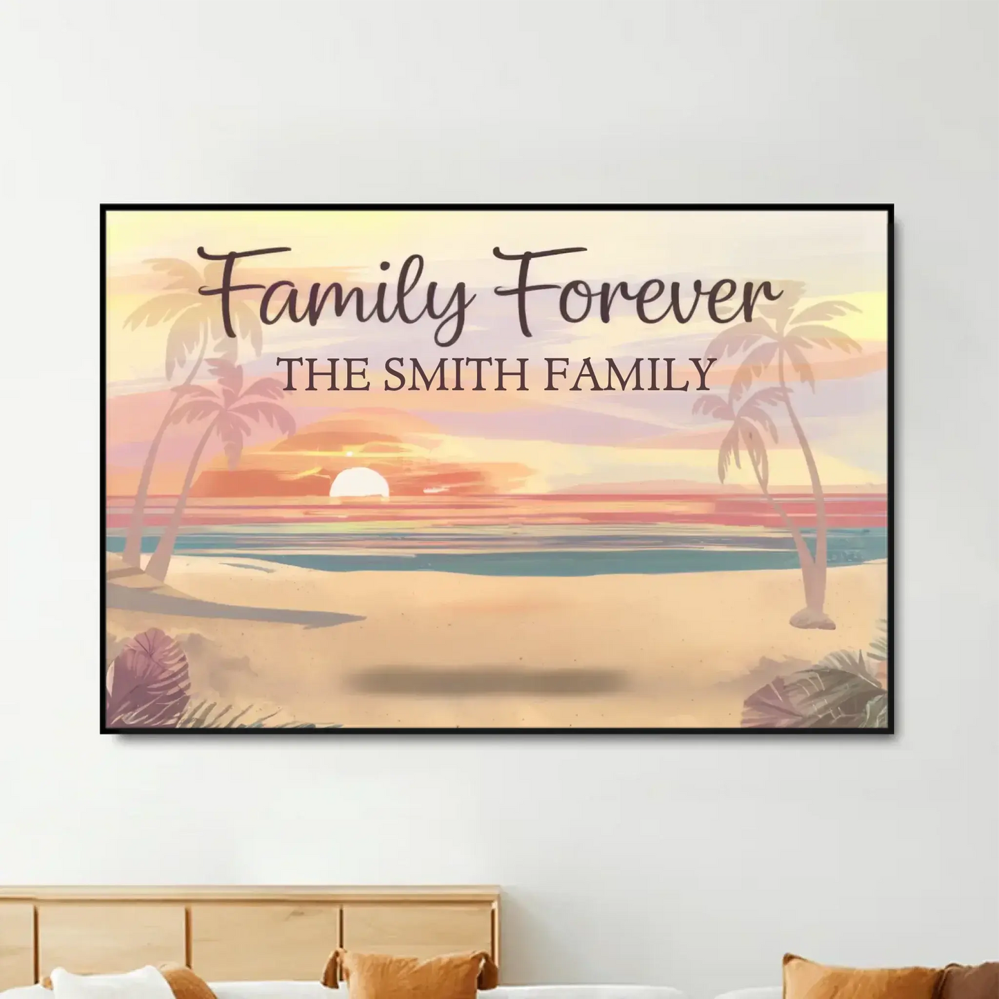 Family Forever, The Bonds That Hold Us Strong" – Personalized Poster/Canvas, Gift for Family Members Ezcustomize