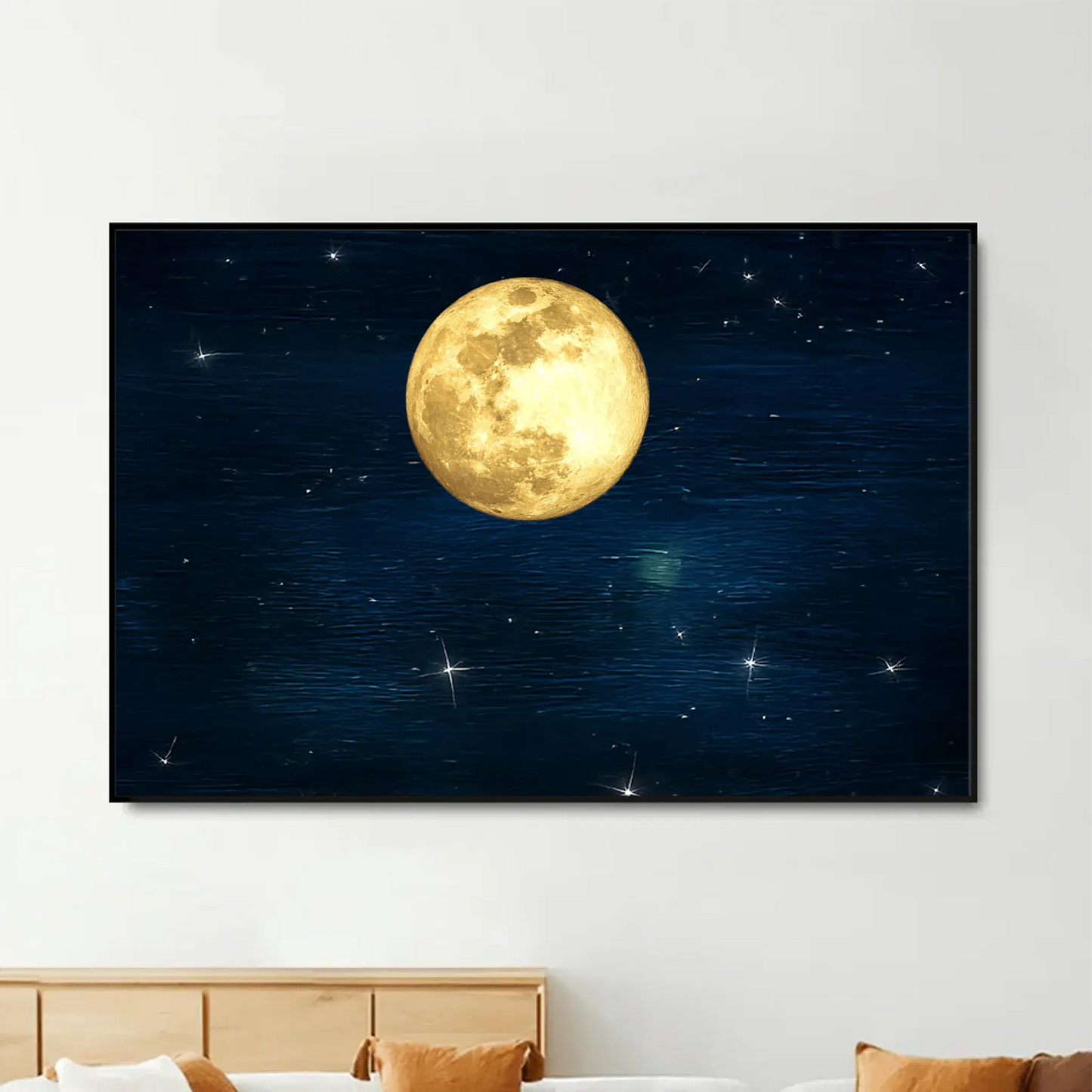 Family Moon Phase Wall Art – Personalized Lunar Poster/Canvas by Date – Custom Housewarming or Family Gift Ezcustomize