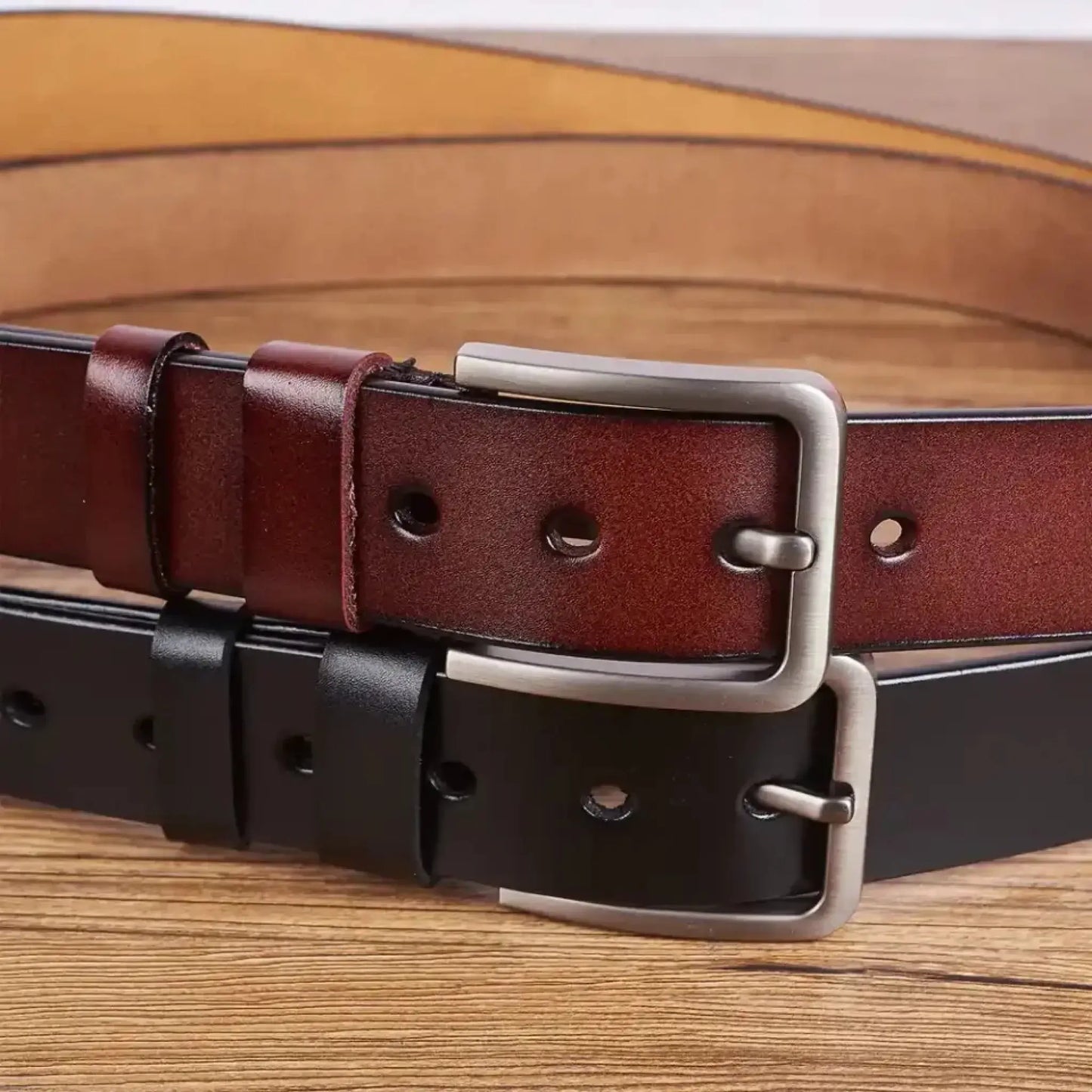 Father We Love You Every Day - Personalized Engraved Leather Belt Ezcustomize