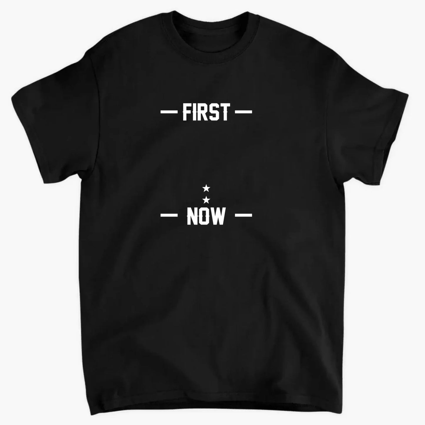 First Dad Now Papa Shirt – Custom Patriotic T-Shirt for Grandpa, American Flag Family Shirt with Names Ezcustomize