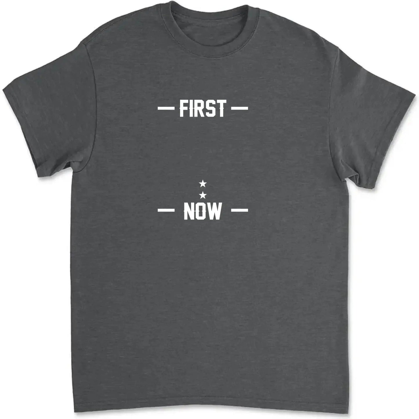 First Dad Now Papa Shirt – Custom Patriotic T-Shirt for Grandpa, American Flag Family Shirt with Names Ezcustomize