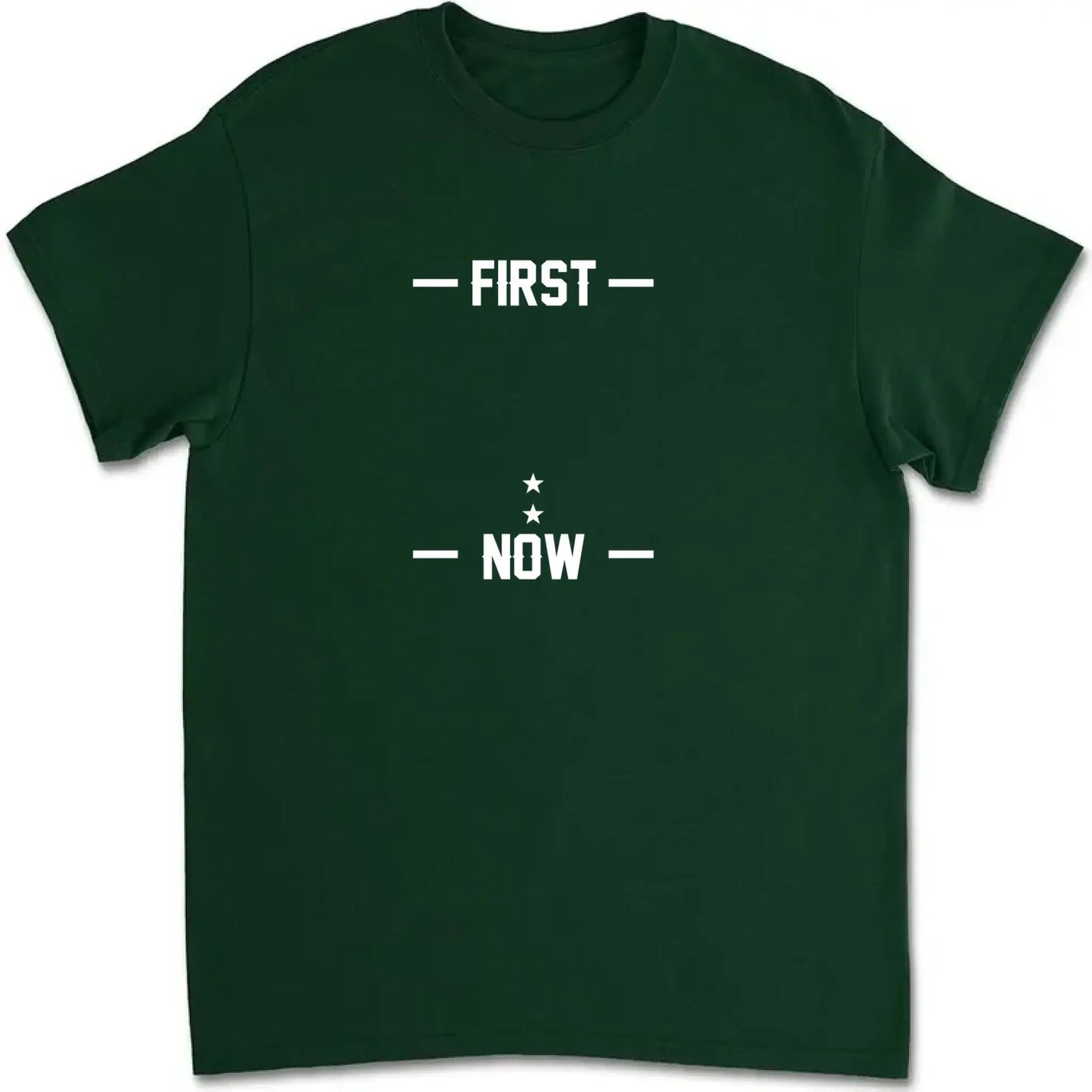 First Dad Now Papa Shirt – Custom Patriotic T-Shirt for Grandpa, American Flag Family Shirt with Names Ezcustomize
