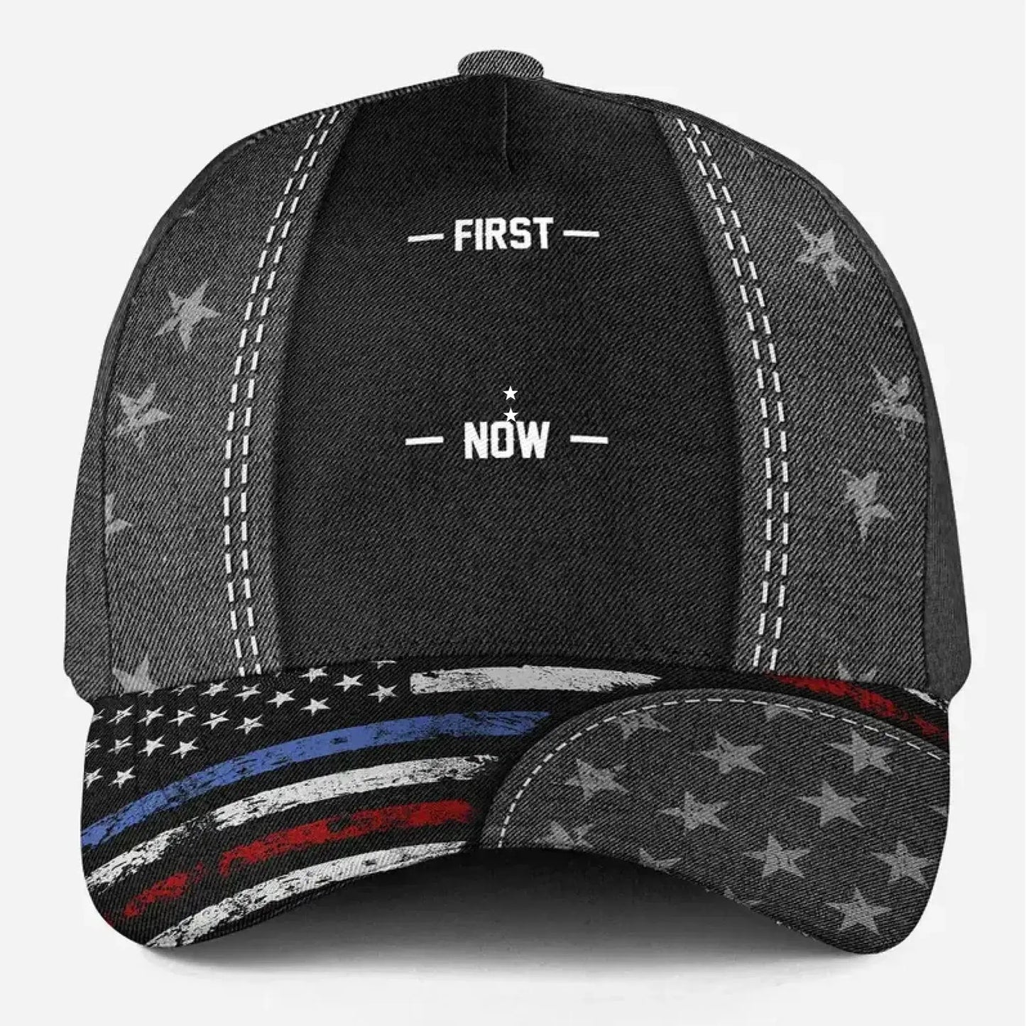 First Dad Now Papa – Personalized Custom Classic Cap Hat – Gift for Dad/Papa/Grandpa Ezcustomize