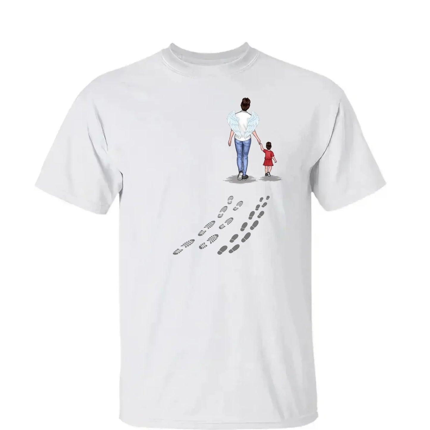 Following In Your Footsteps With Love – Personalized T-Shirt/Hoodie for Mom or Grandma, Custom Mother’s Day Gift from Family Ezcustomize