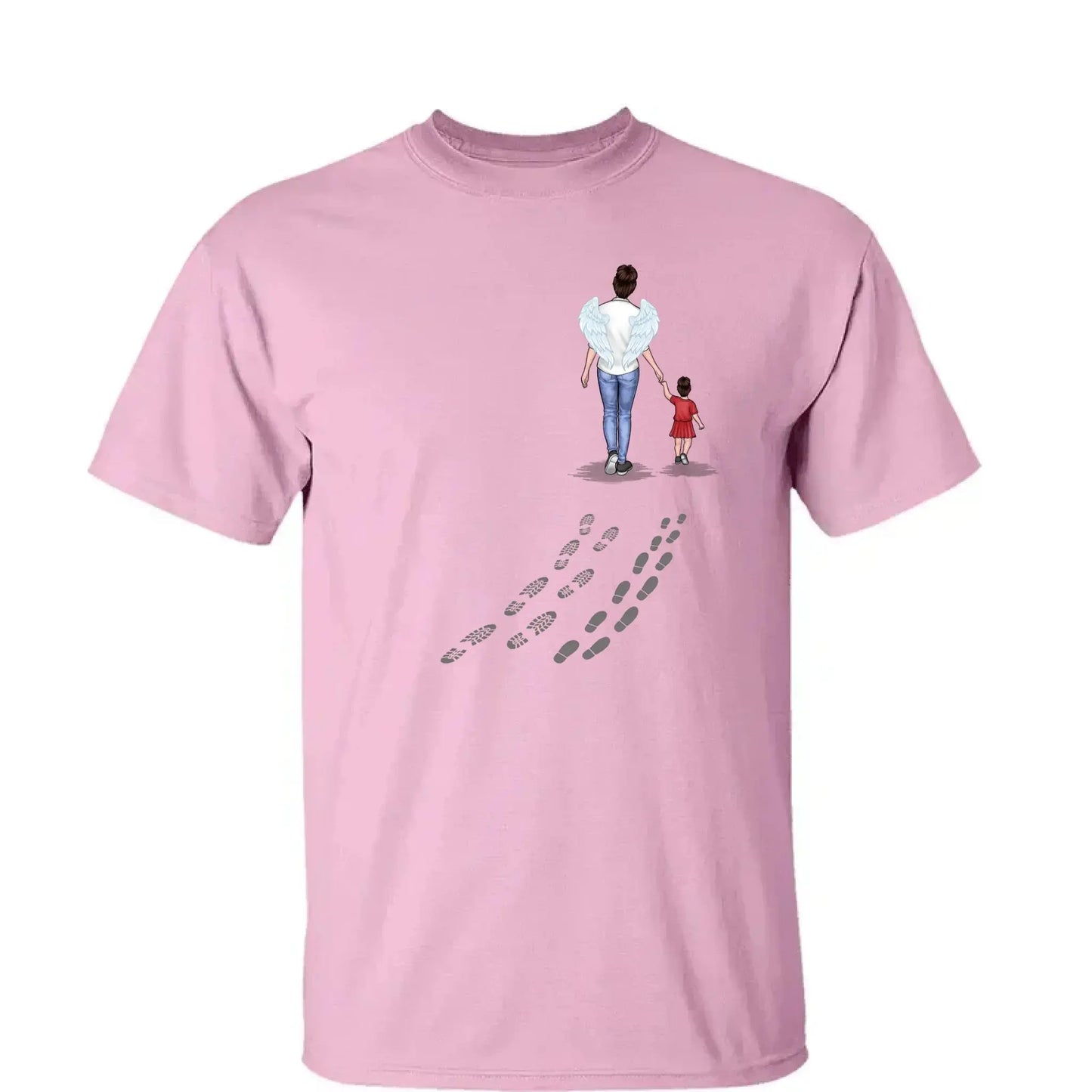 Following In Your Footsteps With Love – Personalized T-Shirt/Hoodie for Mom or Grandma, Custom Mother’s Day Gift from Family Ezcustomize