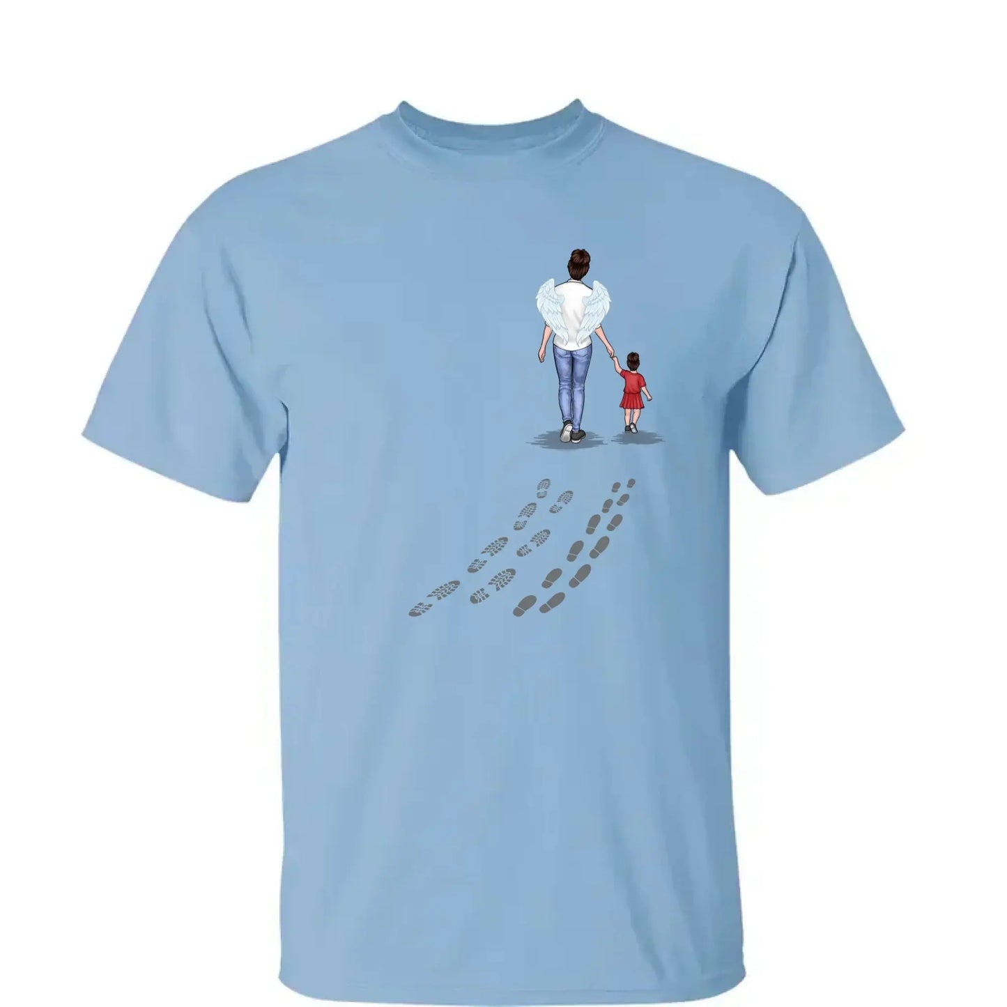 Following In Your Footsteps With Love – Personalized T-Shirt/Hoodie for Mom or Grandma, Custom Mother’s Day Gift from Family Ezcustomize