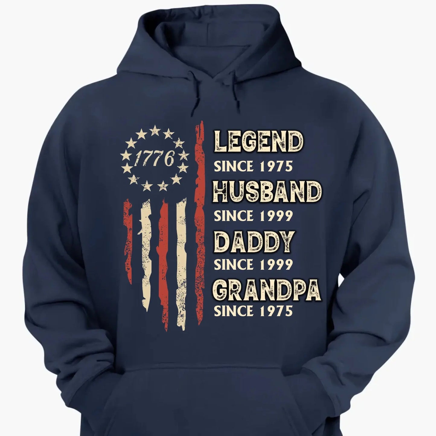 Forever Awesome – Personalized Shirt – Funny Birthday & Father’s Day Gift for Dad, Grandpa or Husband Ezcustomize