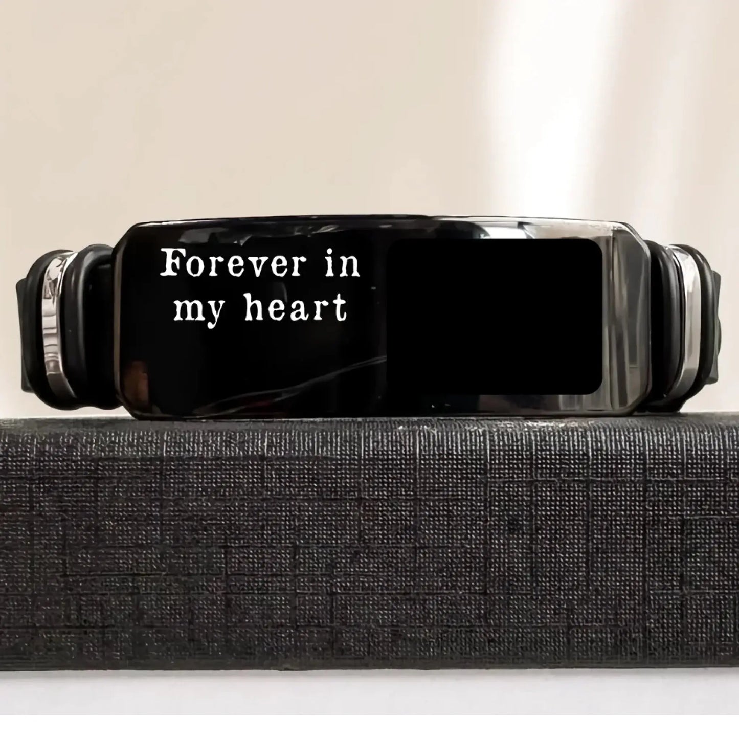 Forever In My Heart - Custom Bracelet - Sympathy Gift Ezcustomize