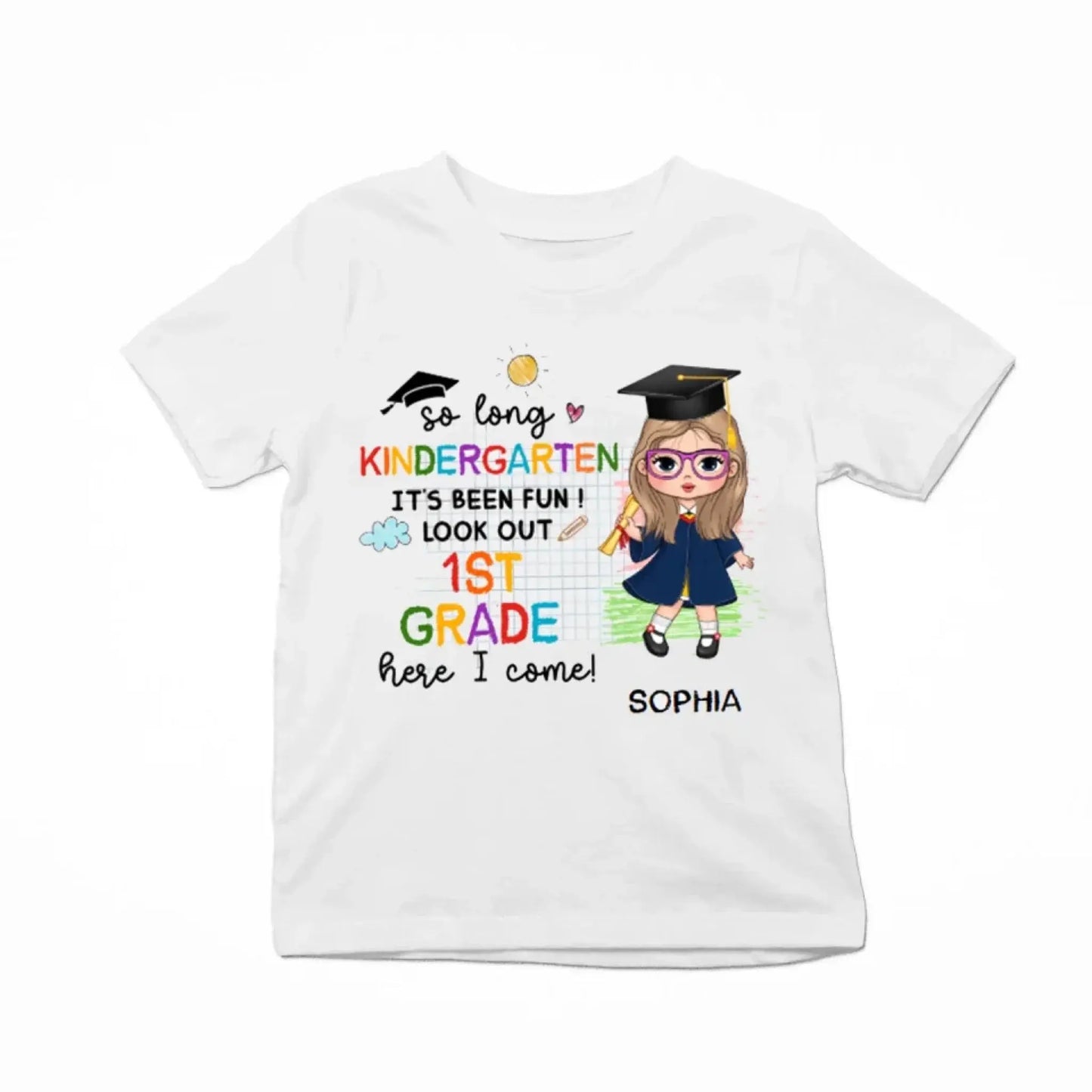 Graduation Celebration Shirt – Personalized T-Shirt – Custom Last Day of School Gift for Kids of All Grades Ezcustomize