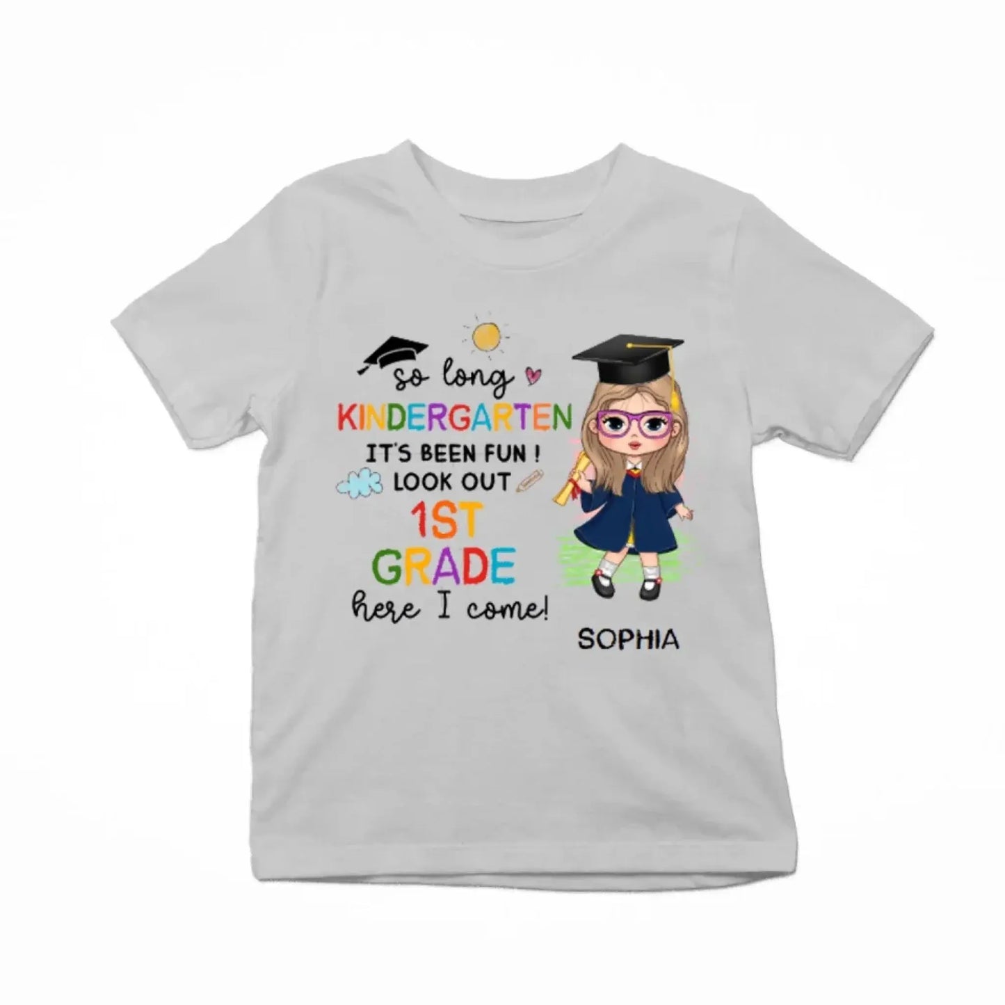 Graduation Celebration Shirt – Personalized T-Shirt – Custom Last Day of School Gift for Kids of All Grades Ezcustomize