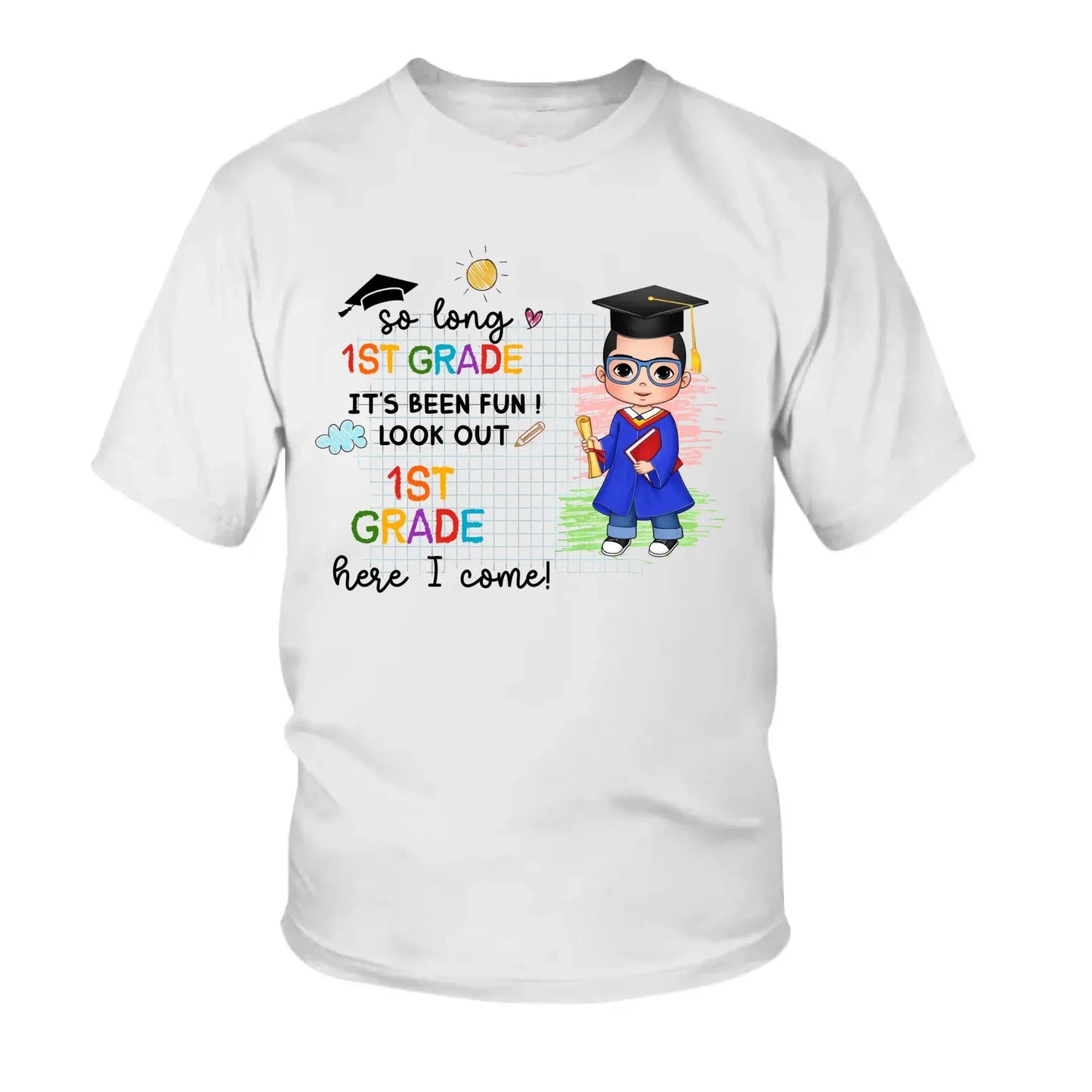 Graduation Celebration Shirt – Personalized T-Shirt – Custom Last Day of School Gift for Kids of All Grades Ezcustomize