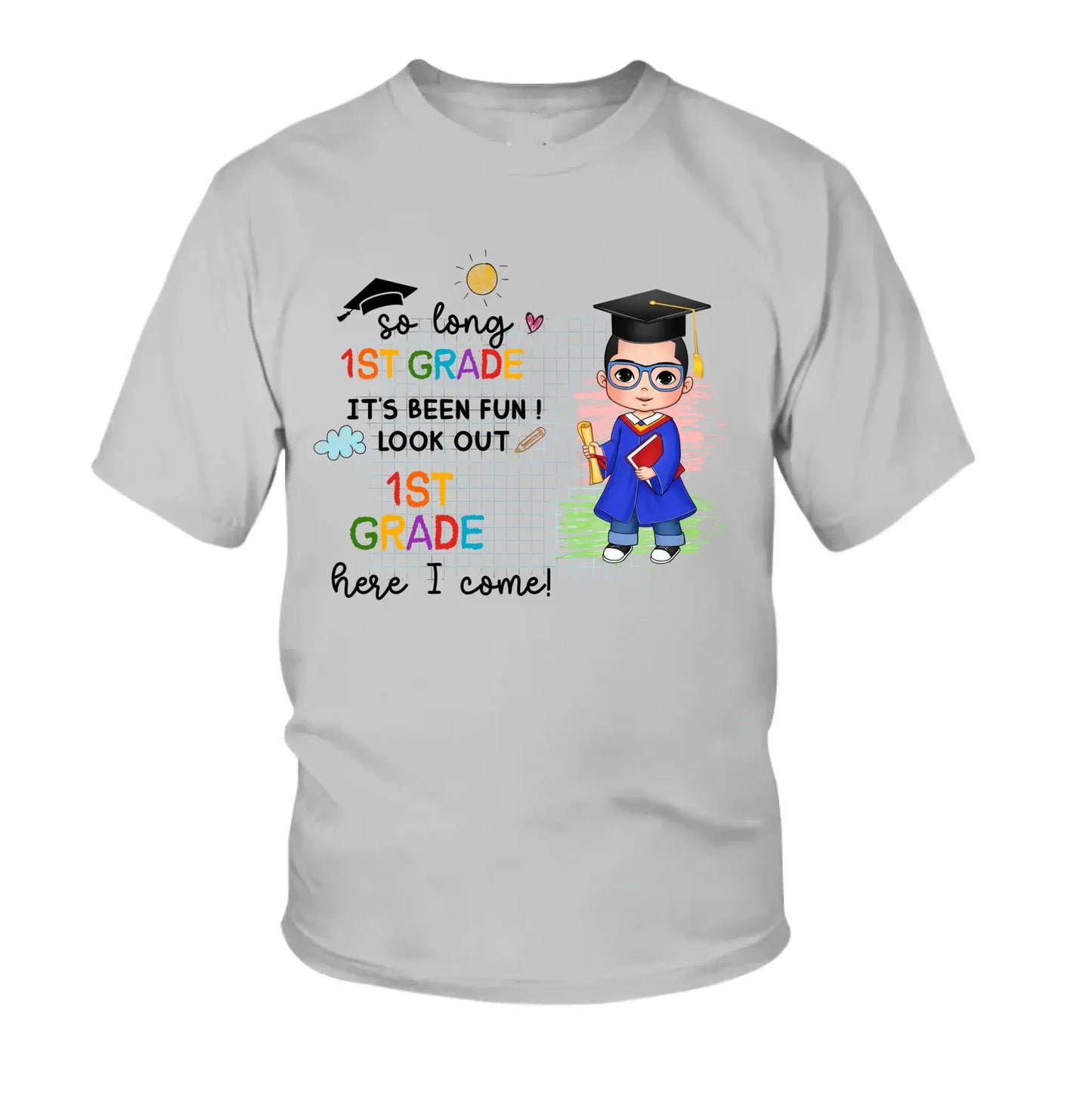 Graduation Celebration Shirt – Personalized T-Shirt – Custom Last Day of School Gift for Kids of All Grades Ezcustomize