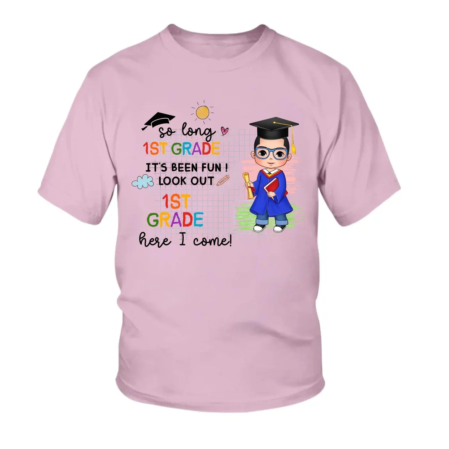 Graduation Celebration Shirt – Personalized T-Shirt – Custom Last Day of School Gift for Kids of All Grades Ezcustomize