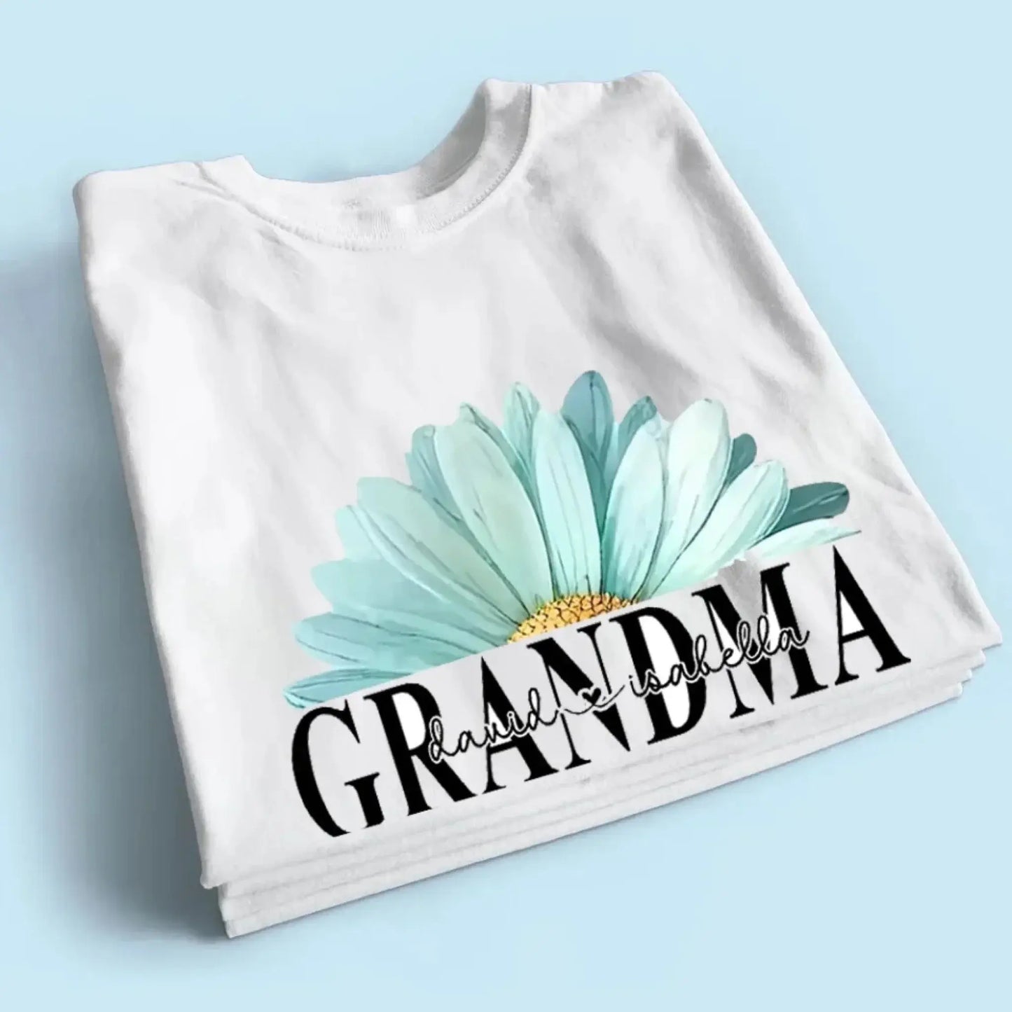 Grandma Daisy Flower Shirt – Personalized T-Shirt – Custom Mother’s Day Gift for Mom or Grandma from Kids Ezcustomize