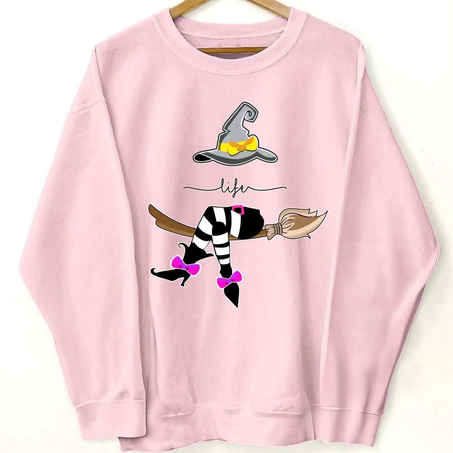 Grandma Life Witch Halloween Design – Personalized Sweatshirt with Kids’ Names – Fun Spooky Gift for Grandma, Nana or Mimi Ezcustomize