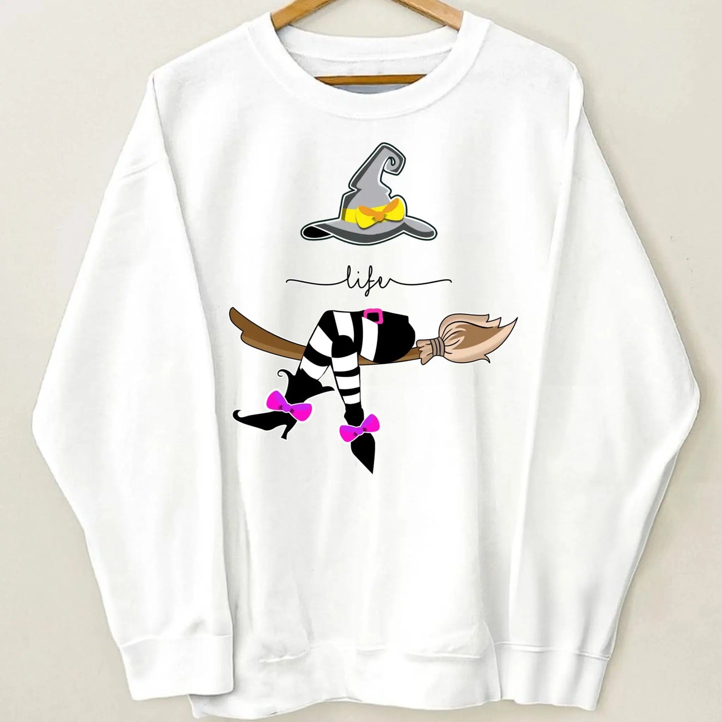 Grandma Life Witch Halloween Design – Personalized Sweatshirt with Kids’ Names – Fun Spooky Gift for Grandma, Nana or Mimi Ezcustomize