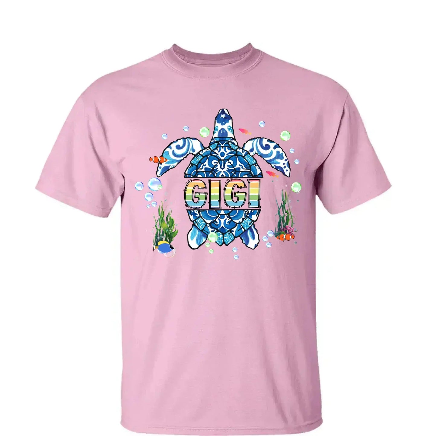 Grandma Sea Turtle - Personalized Shirt/Hoodie/Sweatshirt for Mom or Grandma, Custom Mother’s Day Gift Ezcustomize