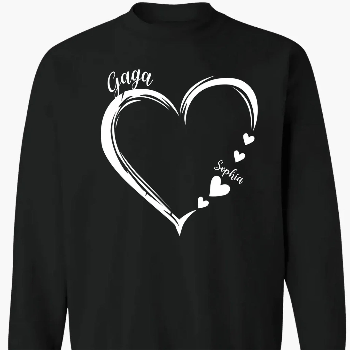 Grandma and Grandkids Hearts – Personalized Family Tee – Gift for Grandma Ezcustomize