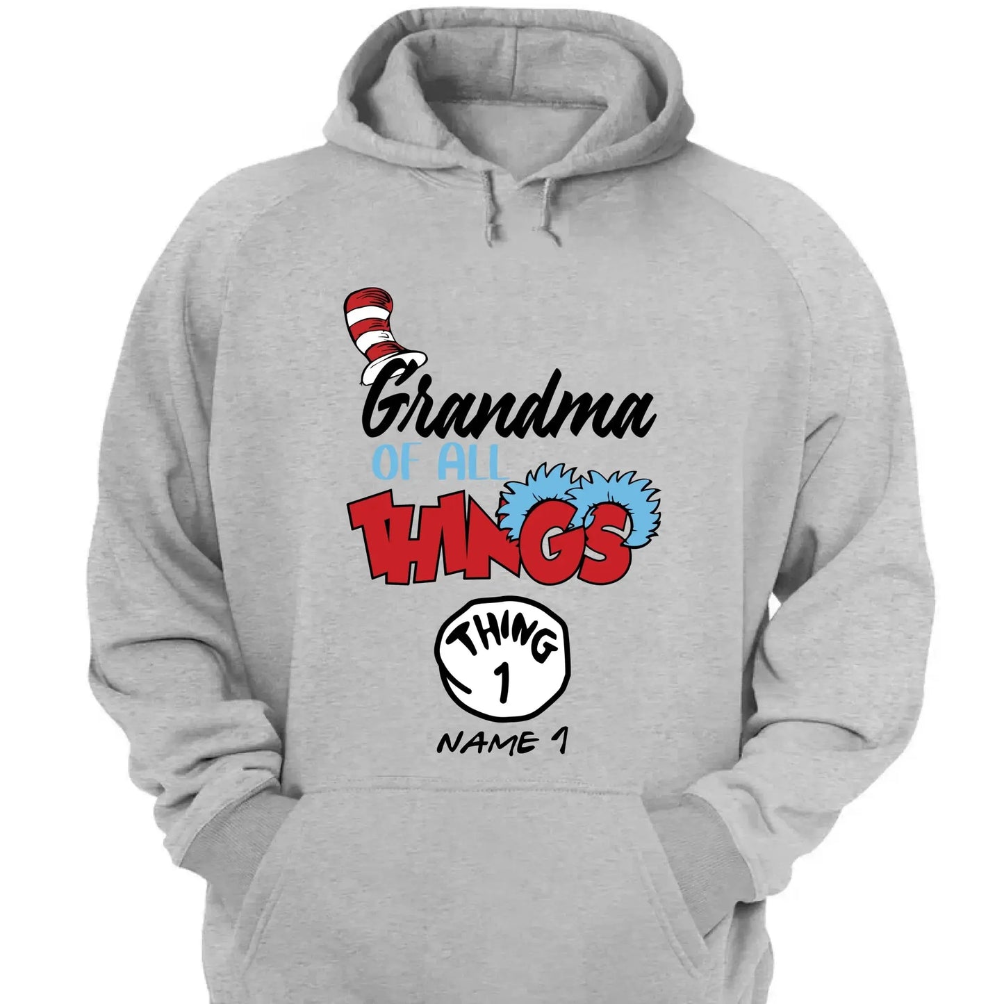 Grandma of All Things Shirt – Personalized Custom T-Shirt with Kids’ Names – Fun Gift for Nana, Mimi, Abuela Ezcustomize
