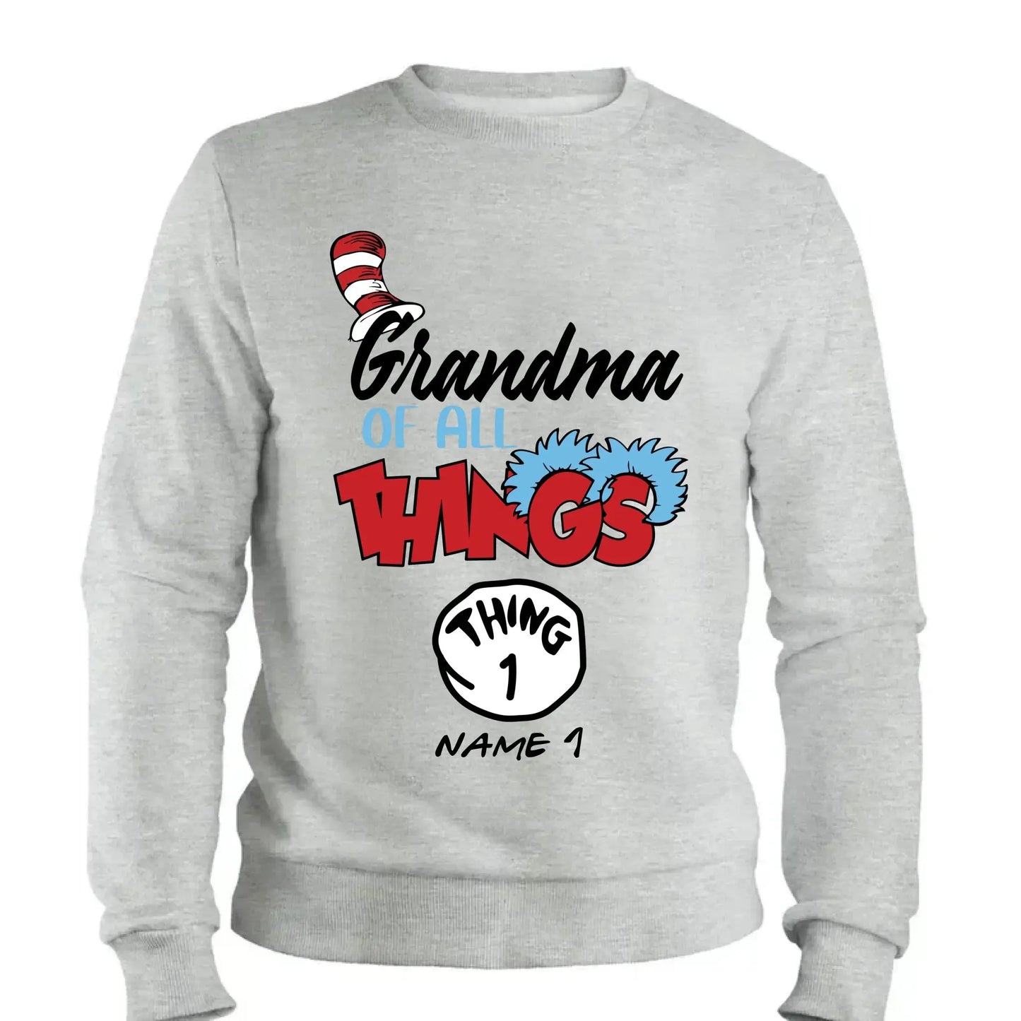 Grandma of All Things Shirt – Personalized Custom T-Shirt with Kids’ Names – Fun Gift for Nana, Mimi, Abuela Ezcustomize