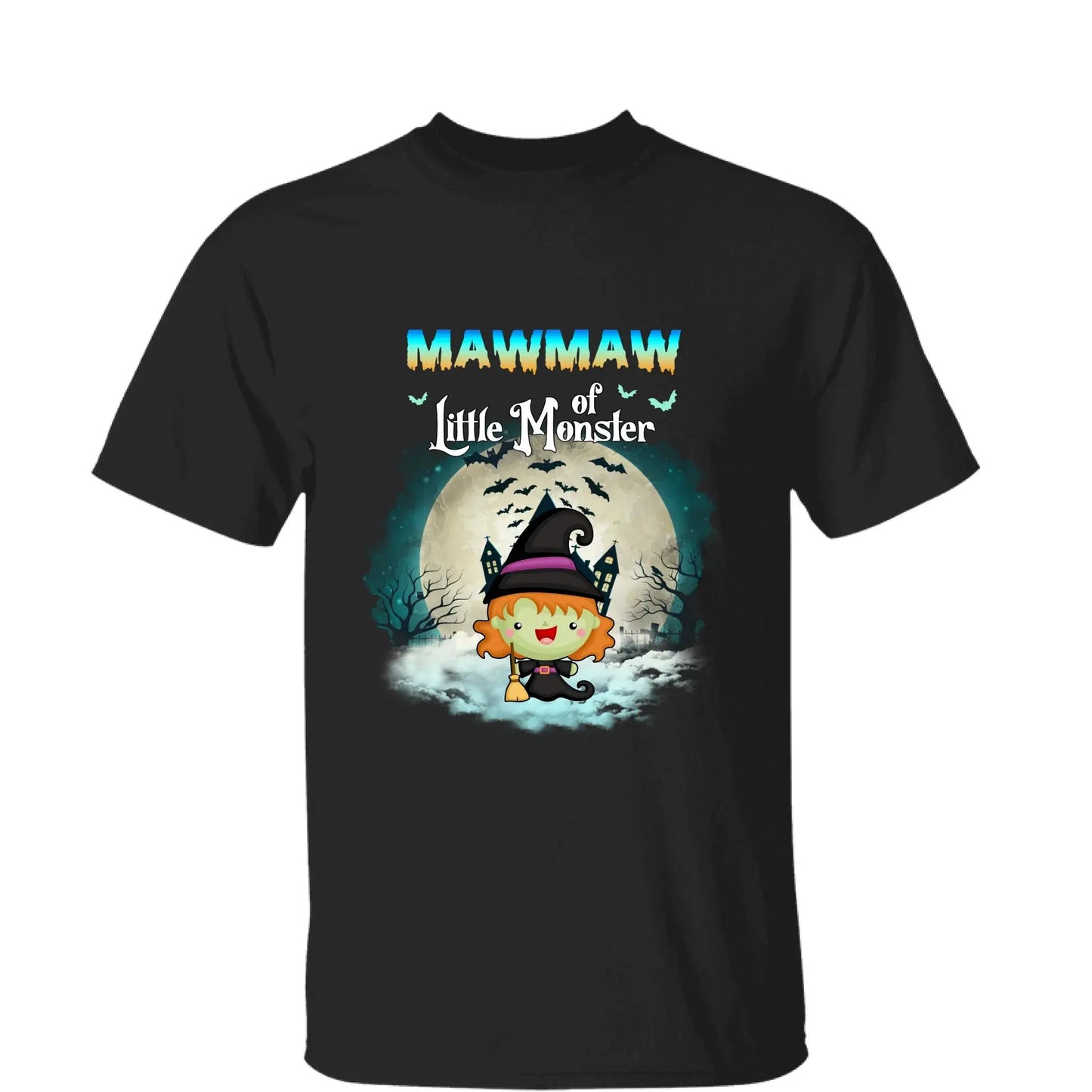 Grandma of Little Monsters – Personalized Halloween Shirt, Hoodie, or Sweatshirt – Funny Spooky Gift for Nana, Mimi, or Grandma Ezcustomize