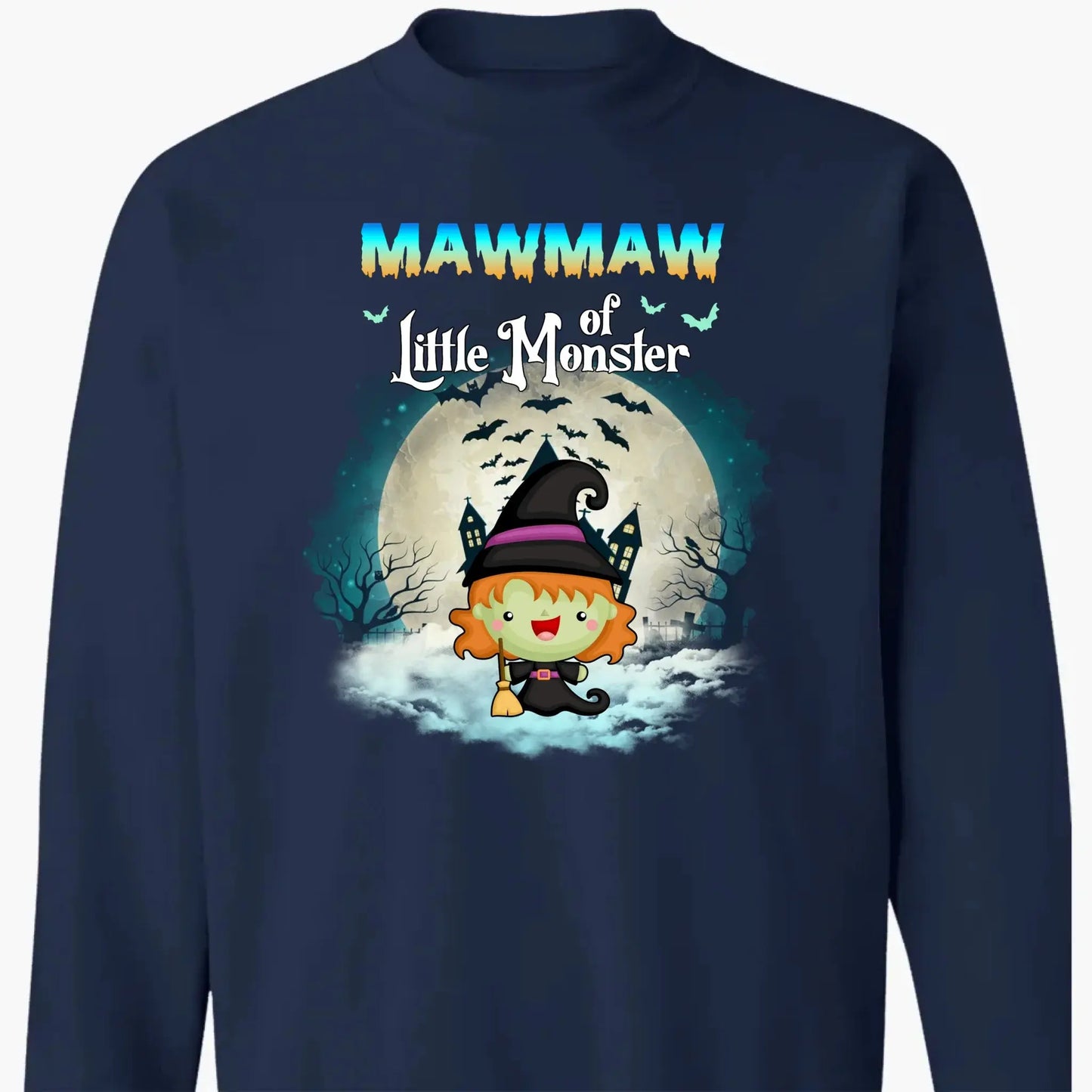 Grandma of Little Monsters – Personalized Halloween Shirt, Hoodie, or Sweatshirt – Funny Spooky Gift for Nana, Mimi, or Grandma Ezcustomize