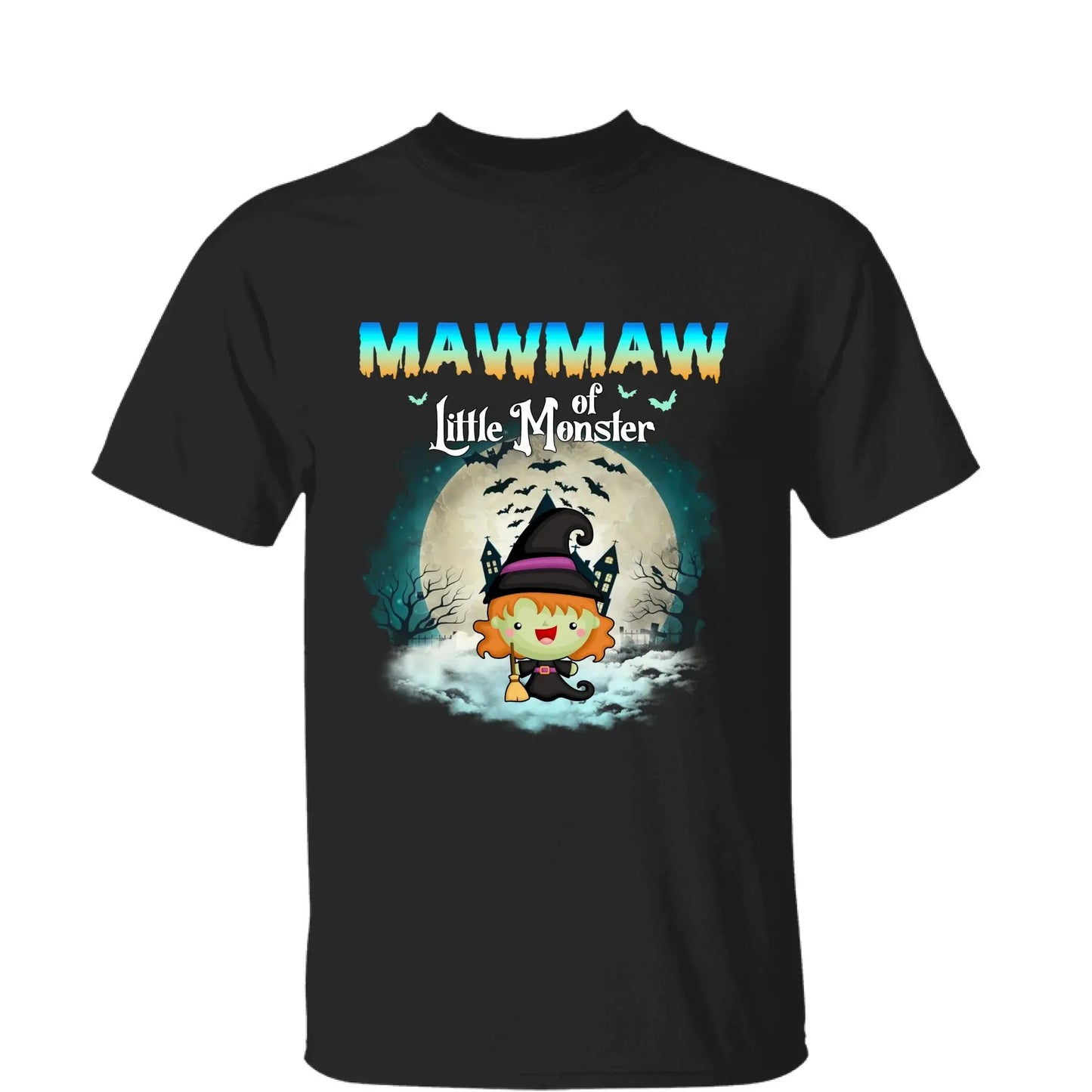 Grandma of Little Monsters – Personalized Halloween Shirt, Hoodie, or Sweatshirt – Funny Spooky Gift for Nana, Mimi, or Grandma Ezcustomize