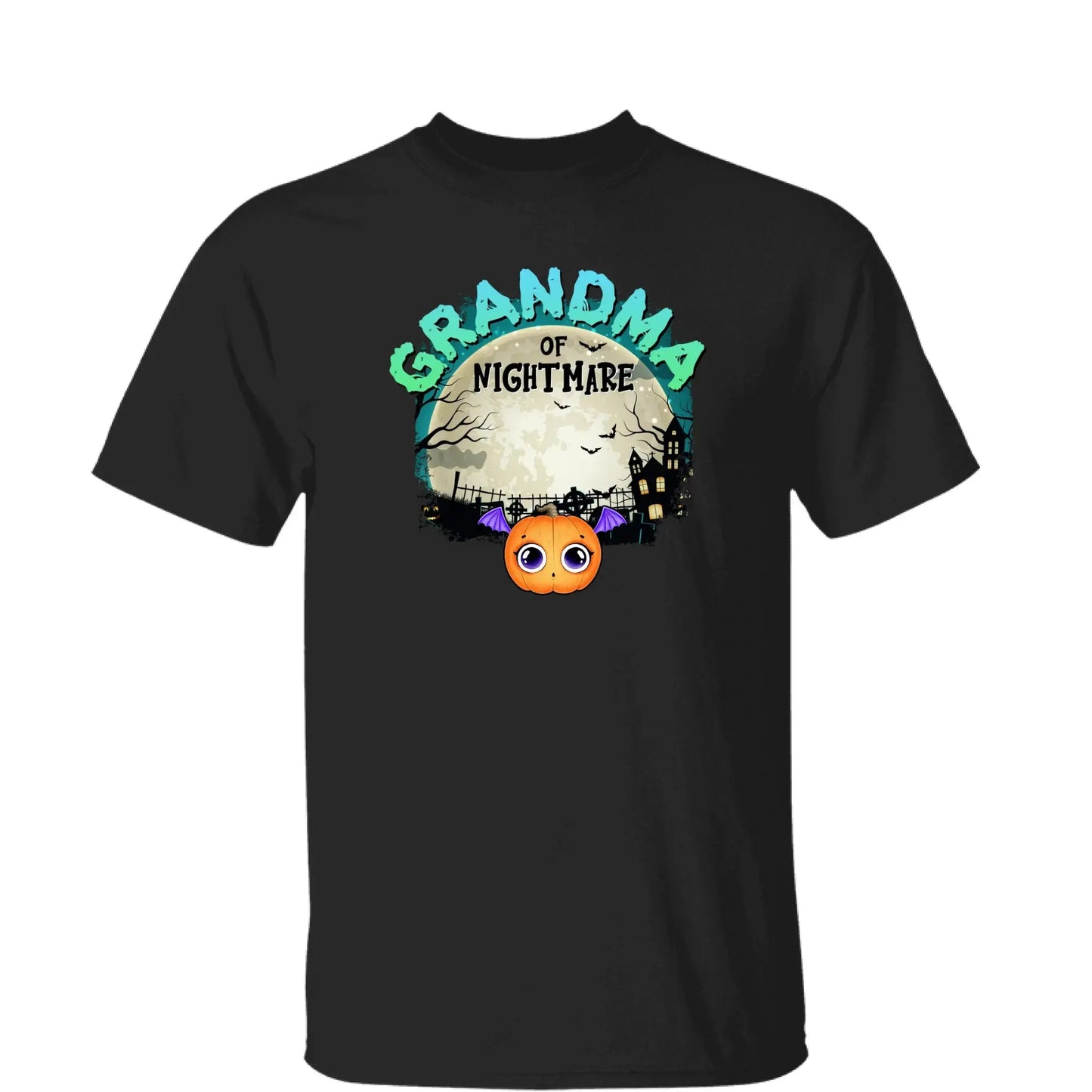 Grandma of Nightmares Halloween Theme – Personalized Shirt, Hoodie, or Sweatshirt – Funny Scary Gift for Spooky-Season Loving Grandmas Ezcustomize