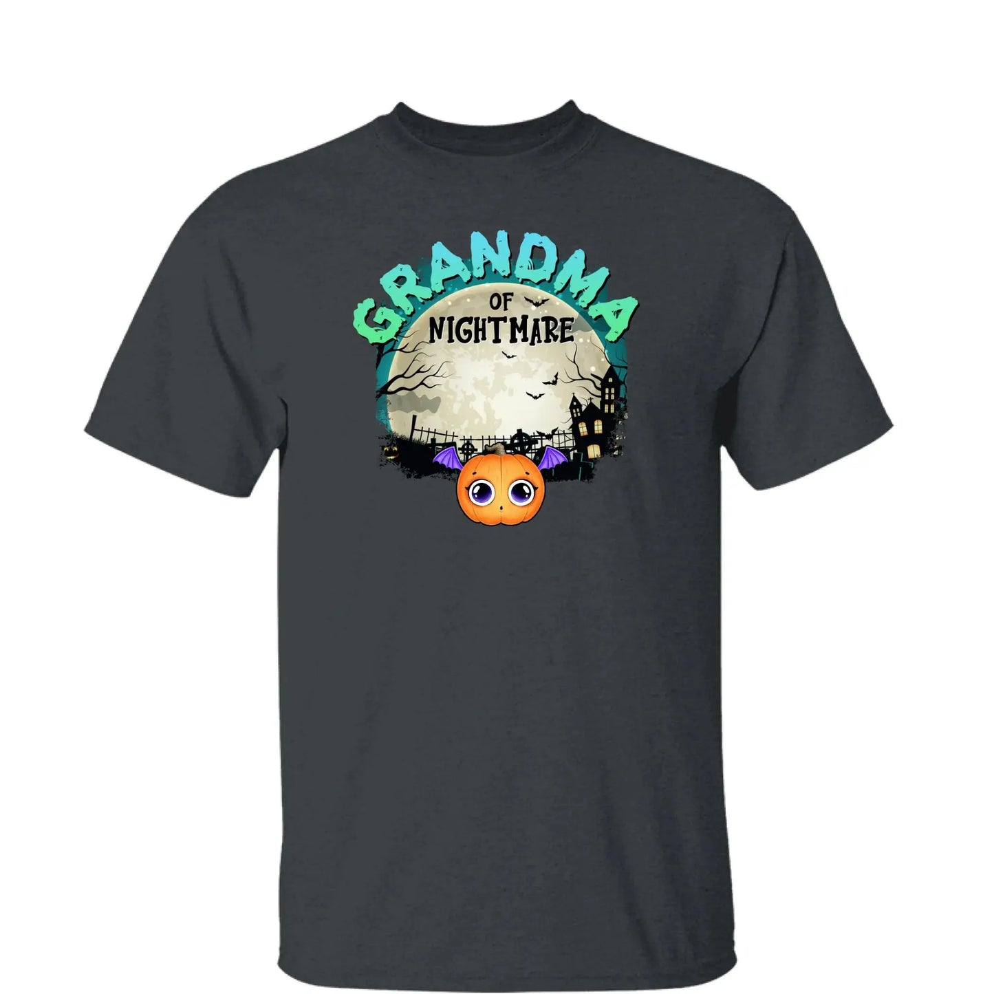 Grandma of Nightmares Halloween Theme – Personalized Shirt, Hoodie, or Sweatshirt – Funny Scary Gift for Spooky-Season Loving Grandmas Ezcustomize