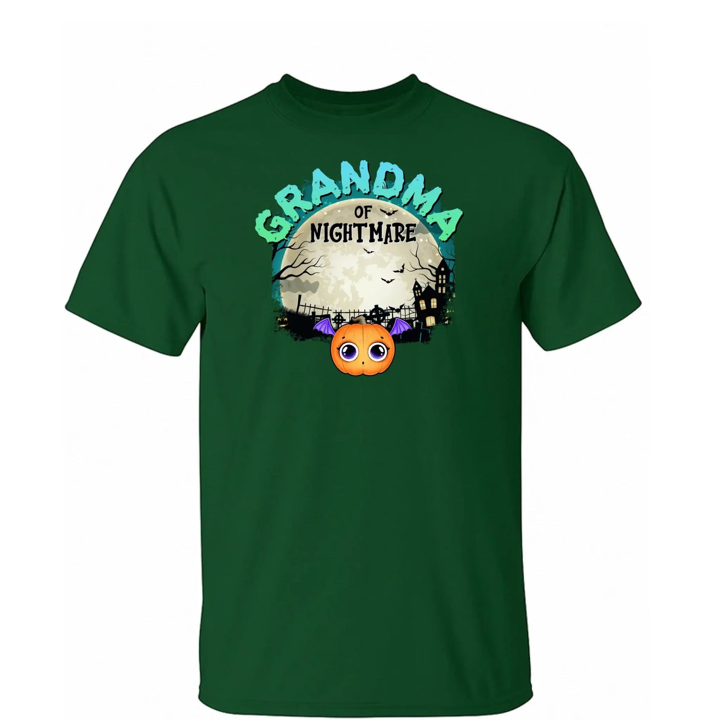 Grandma of Nightmares Halloween Theme – Personalized Shirt, Hoodie, or Sweatshirt – Funny Scary Gift for Spooky-Season Loving Grandmas Ezcustomize