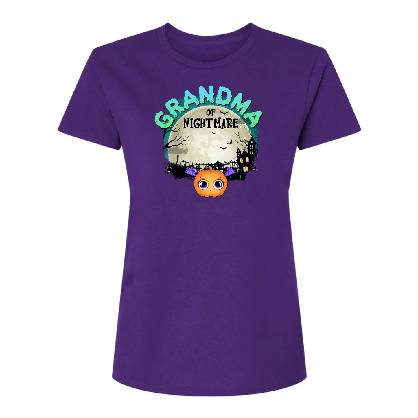 Grandma of Nightmares Halloween Theme – Personalized Shirt, Hoodie, or Sweatshirt – Funny Scary Gift for Spooky-Season Loving Grandmas Ezcustomize