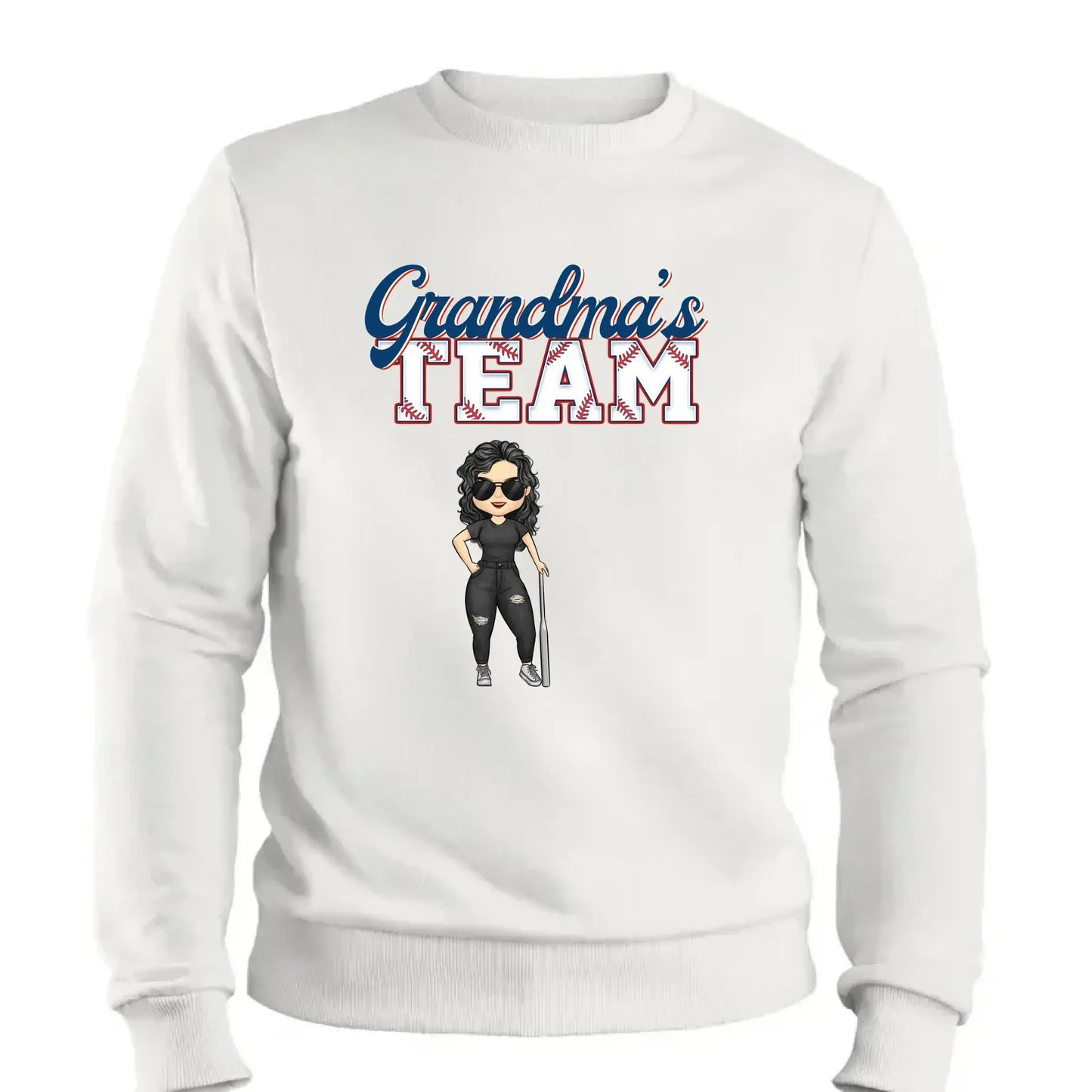 Grandma’s Baseball Team Shirt – Personalized T-Shirt – Custom Game Day Gift for Proud Baseball Grandmas with Kids’ Names Ezcustomize