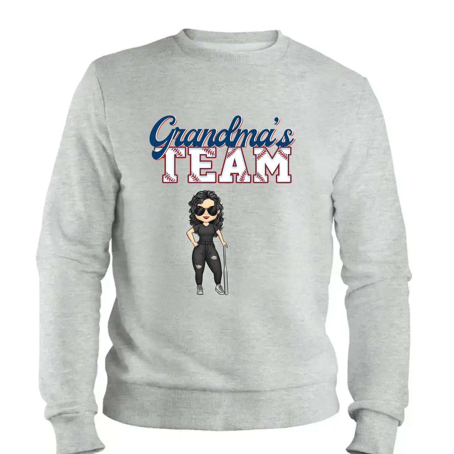 Grandma’s Baseball Team Shirt – Personalized T-Shirt – Custom Game Day Gift for Proud Baseball Grandmas with Kids’ Names Ezcustomize