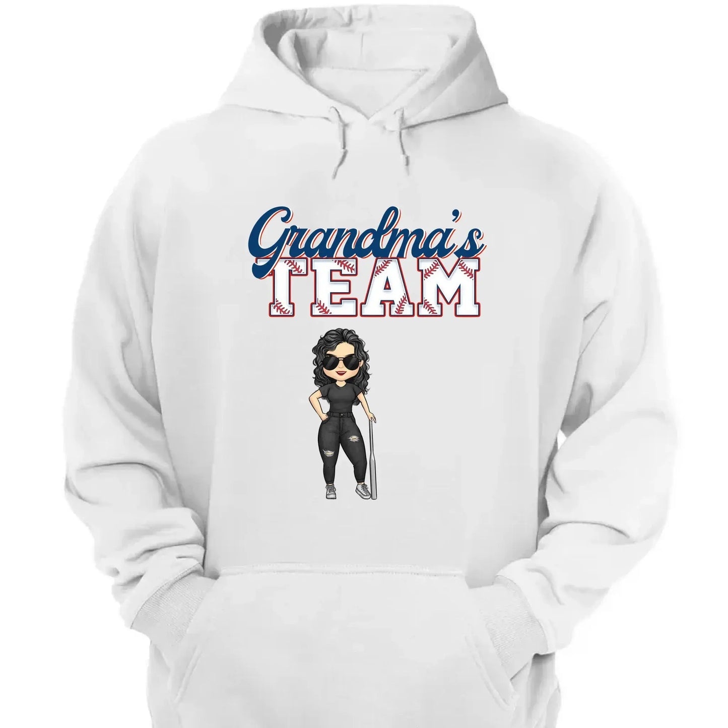 Grandma’s Baseball Team Shirt – Personalized T-Shirt – Custom Game Day Gift for Proud Baseball Grandmas with Kids’ Names Ezcustomize