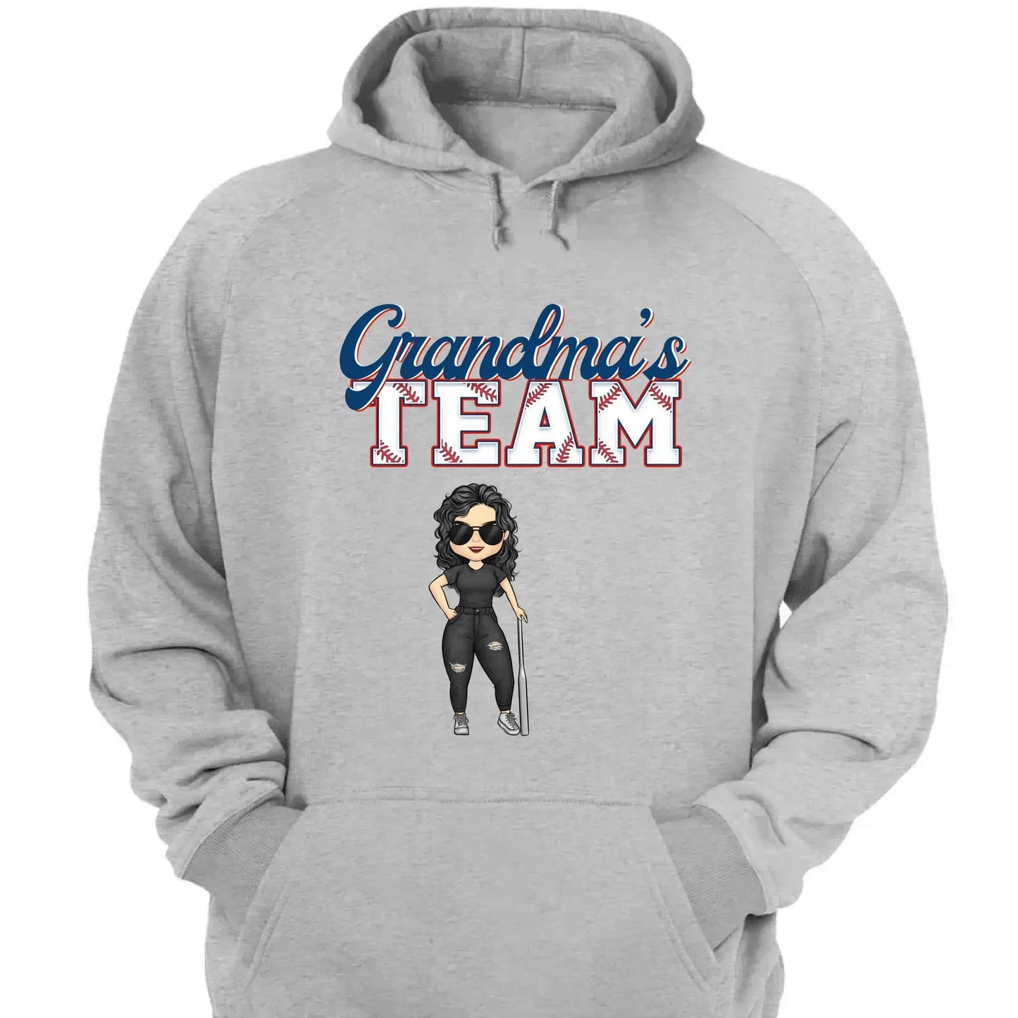 Grandma’s Baseball Team Shirt – Personalized T-Shirt – Custom Game Day Gift for Proud Baseball Grandmas with Kids’ Names Ezcustomize