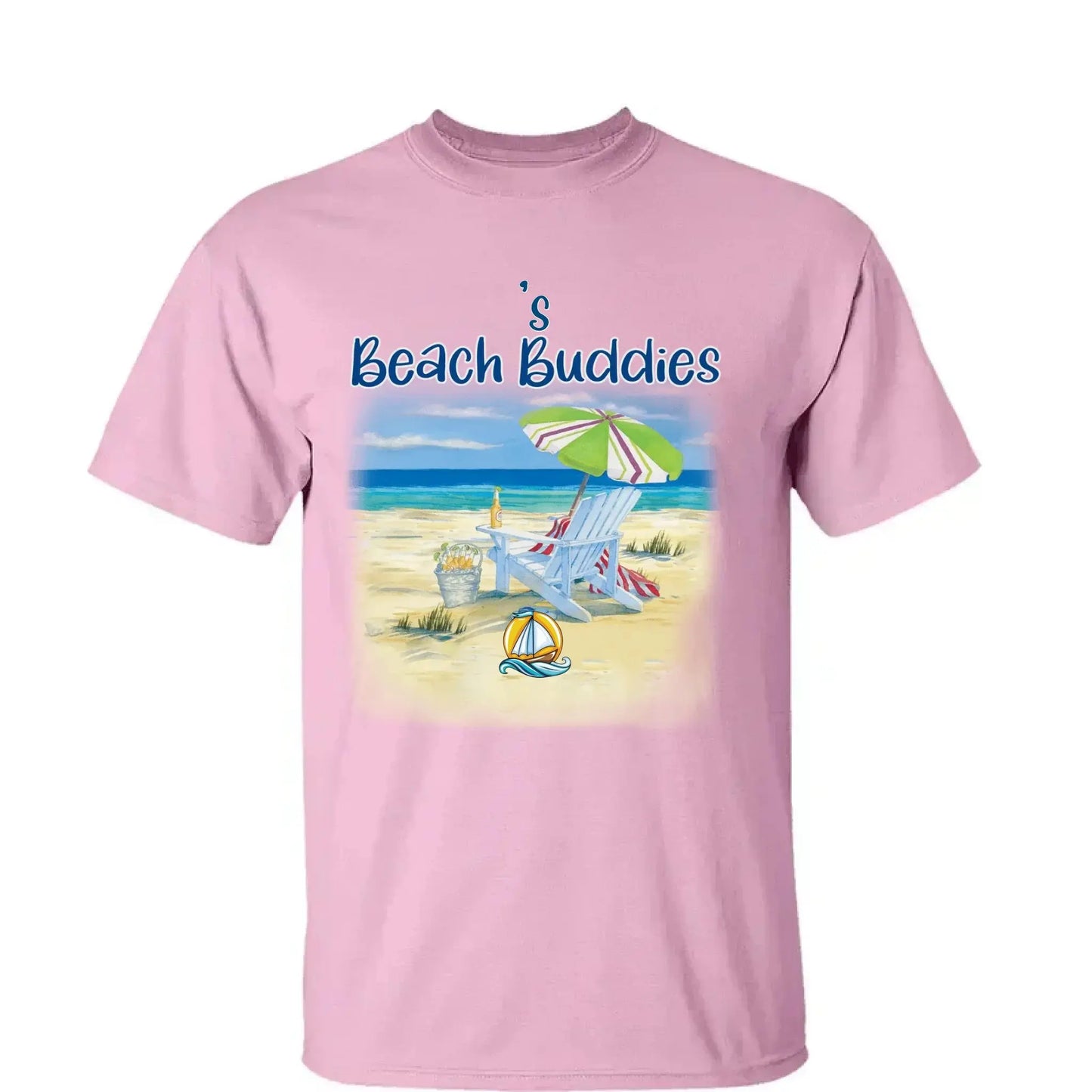 Grandma’s Beach Buddies Shirt – Personalized T-Shirt with Grandkids’ Names – Gift for Grandma or Mom on Birthday, Mother’s Day Ezcustomize
