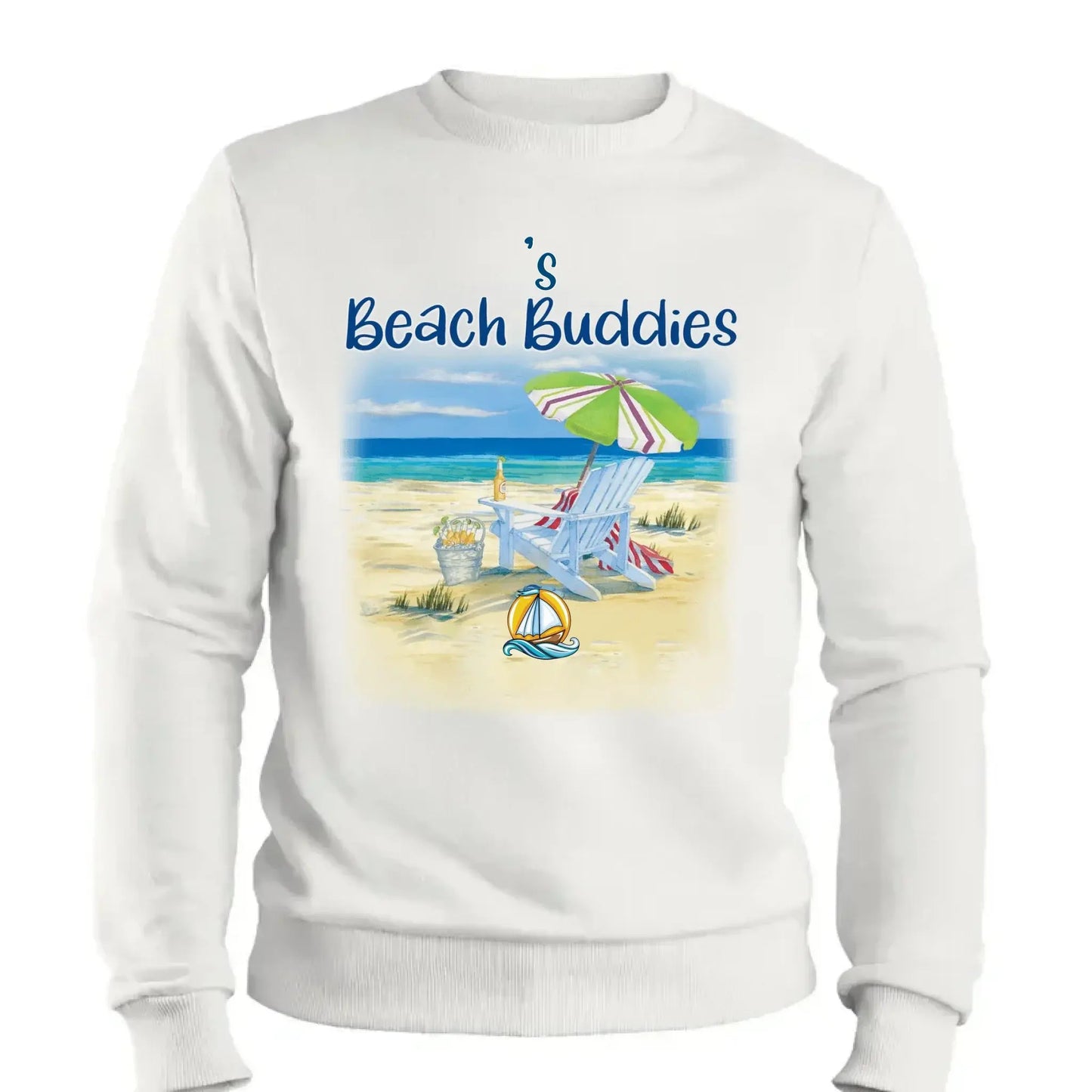 Grandma’s Beach Buddies Shirt – Personalized T-Shirt with Grandkids’ Names – Gift for Grandma or Mom on Birthday, Mother’s Day Ezcustomize