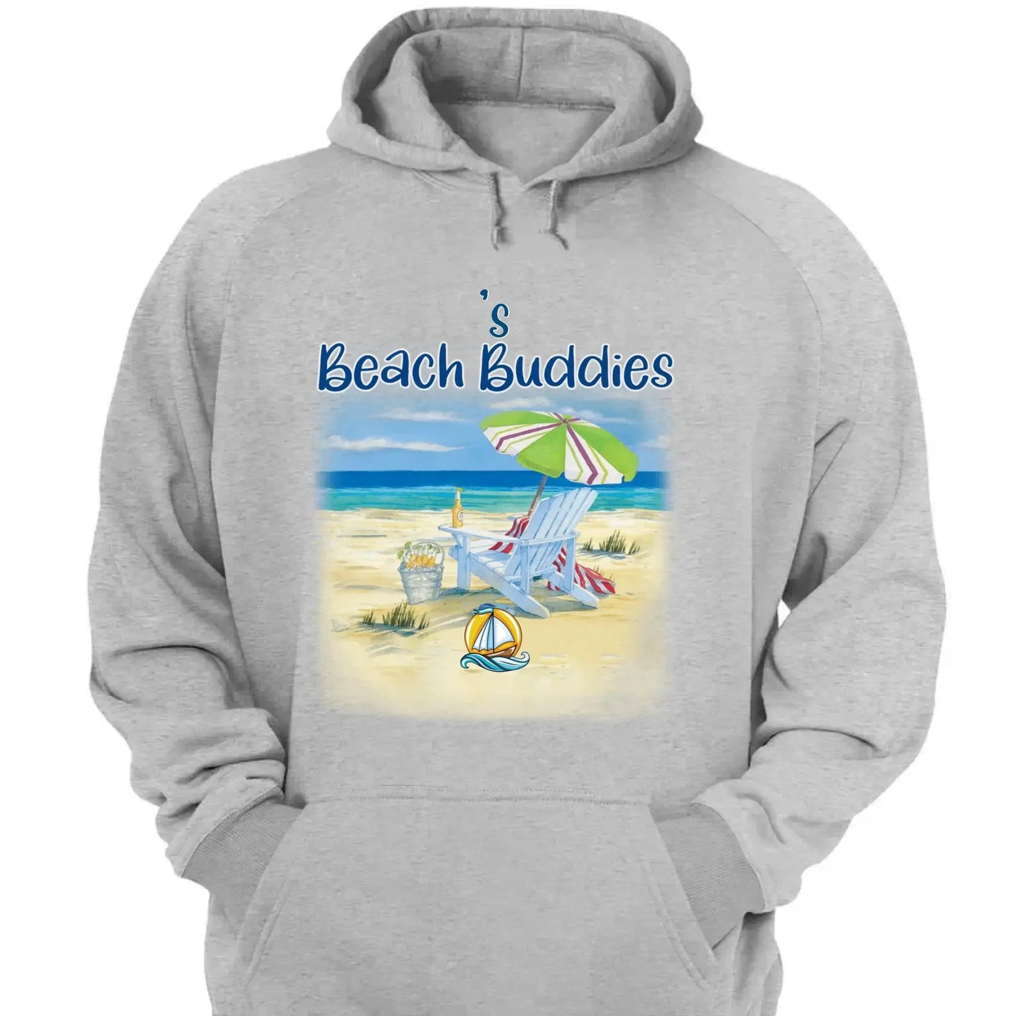 Grandma’s Beach Buddies Shirt – Personalized T-Shirt with Grandkids’ Names – Gift for Grandma or Mom on Birthday, Mother’s Day Ezcustomize