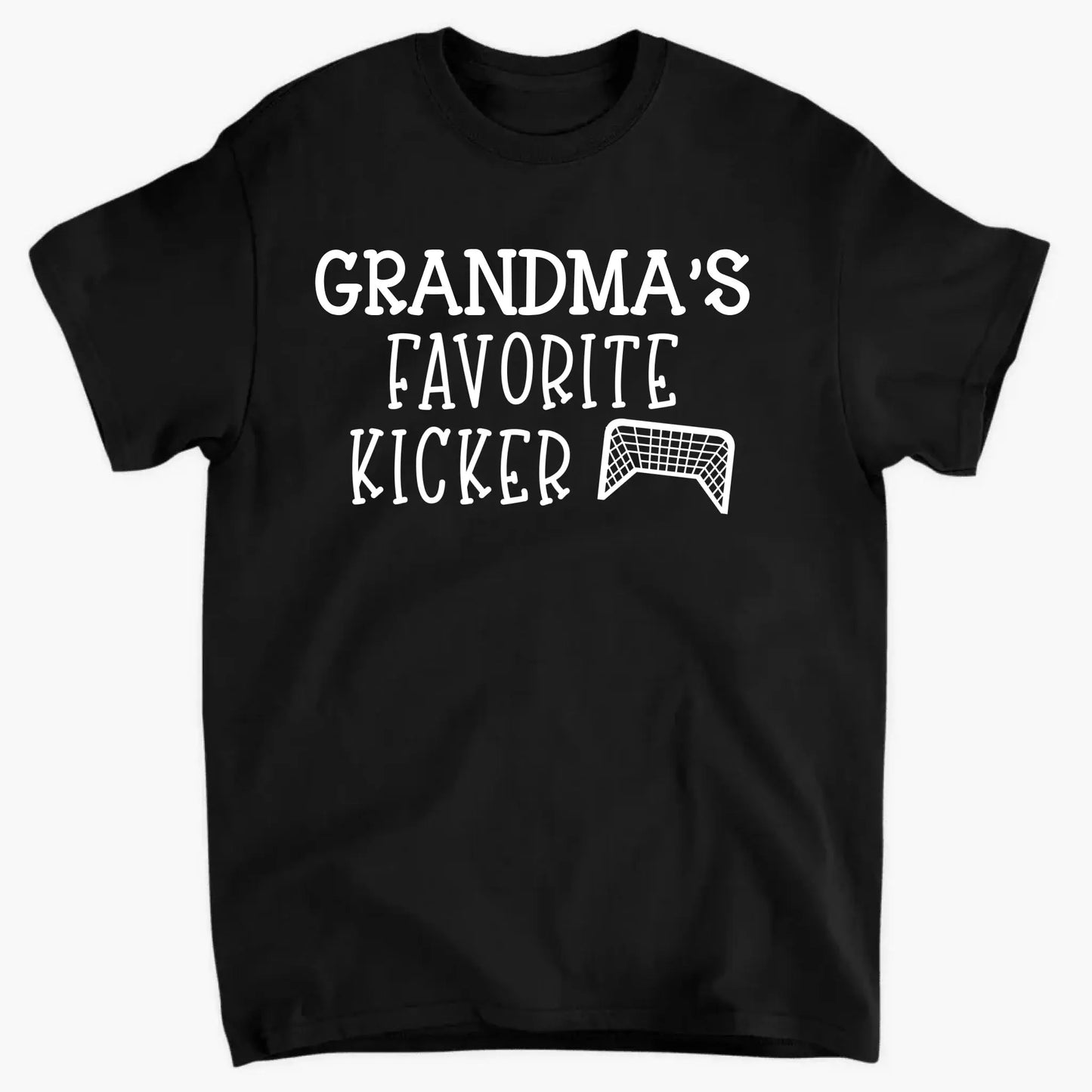 Grandma’s Favorite Kickers Soccer Shirt – Personalized T-Shirt with Kids’ Names – Gift for Soccer Grandma or Mom Ezcustomize