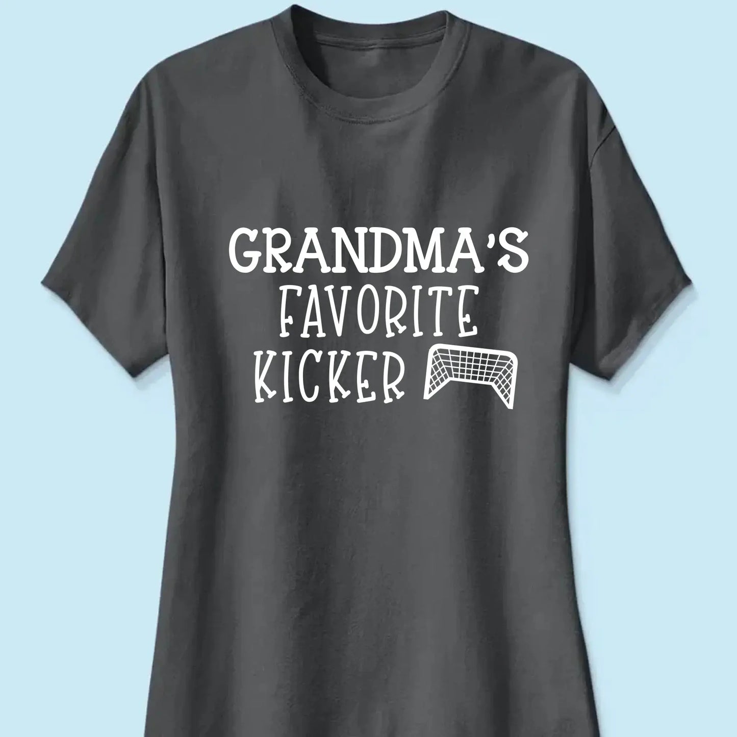 Grandma’s Favorite Kickers Soccer Shirt – Personalized T-Shirt with Kids’ Names – Gift for Soccer Grandma or Mom Ezcustomize