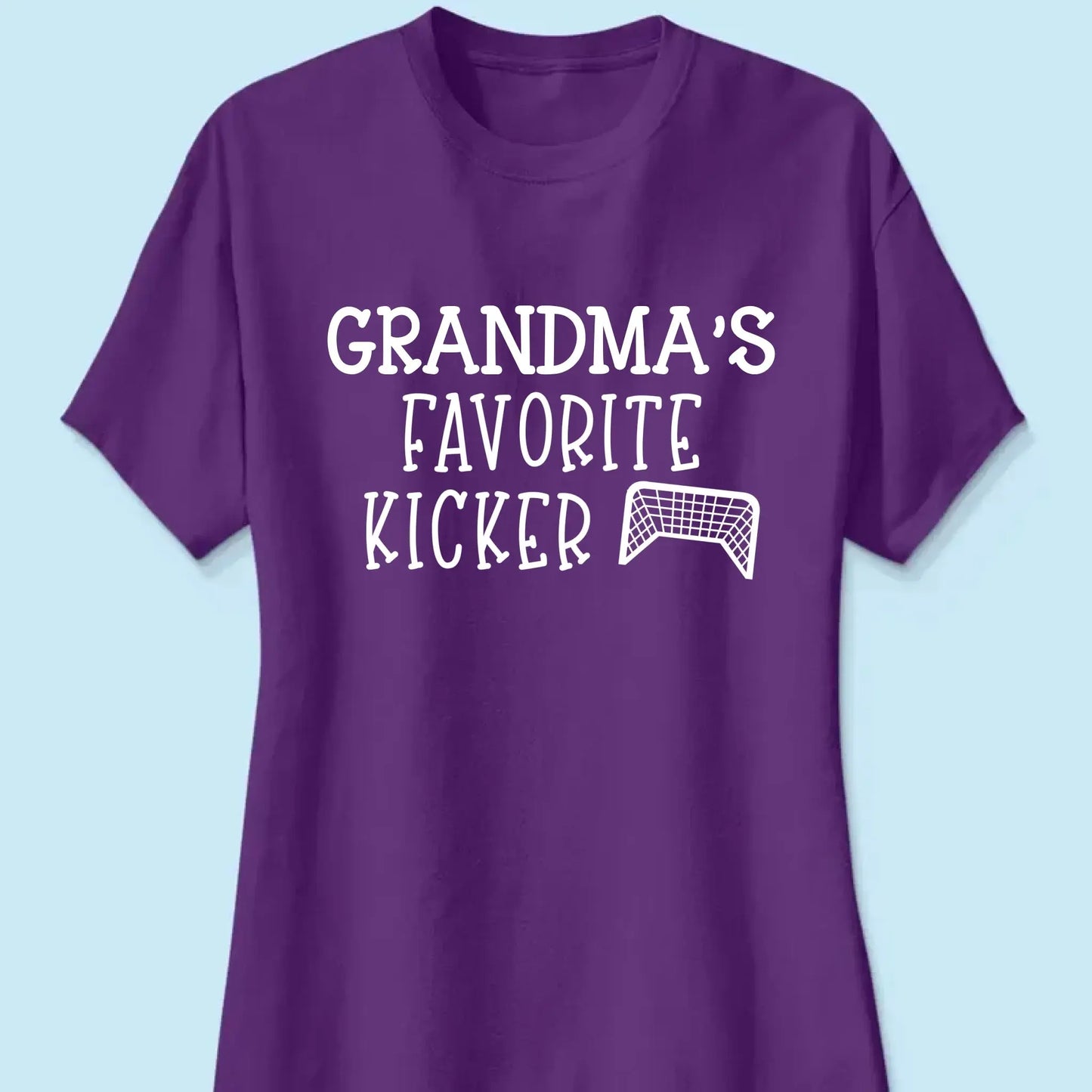 Grandma’s Favorite Kickers Soccer Shirt – Personalized T-Shirt with Kids’ Names – Gift for Soccer Grandma or Mom Ezcustomize