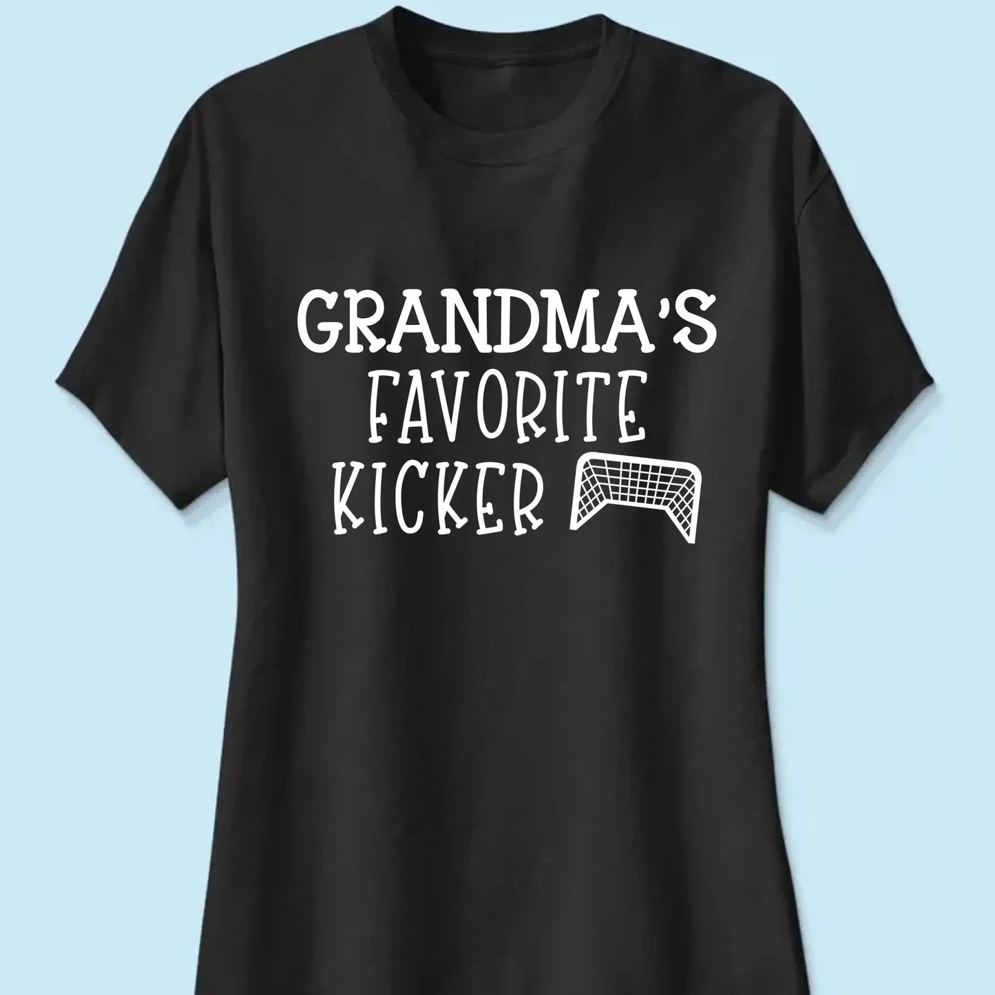 Grandma’s Favorite Kickers Soccer Shirt – Personalized T-Shirt with Kids’ Names – Gift for Soccer Grandma or Mom Ezcustomize