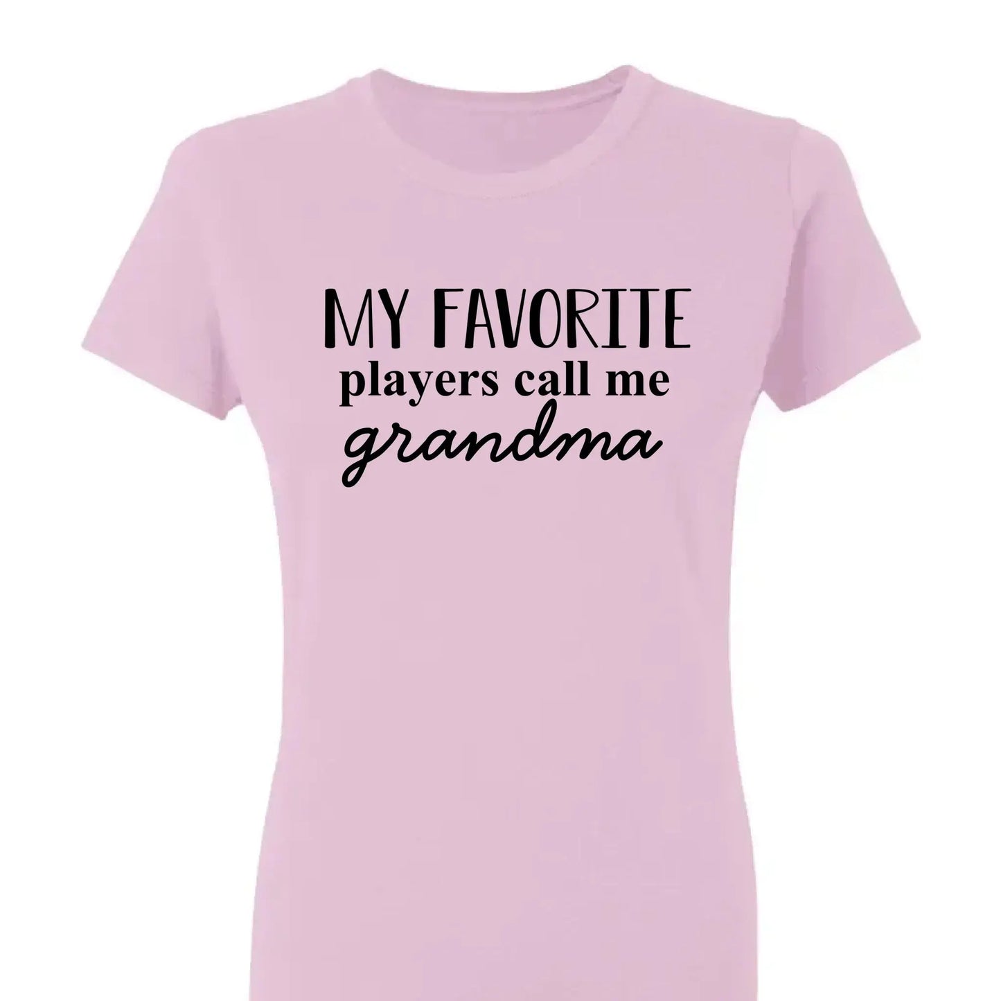 Grandma's Favorite Players – Personalized T-Shirt, Custom Gift for Sport Grandma or Proud Sports Mom Ezcustomize