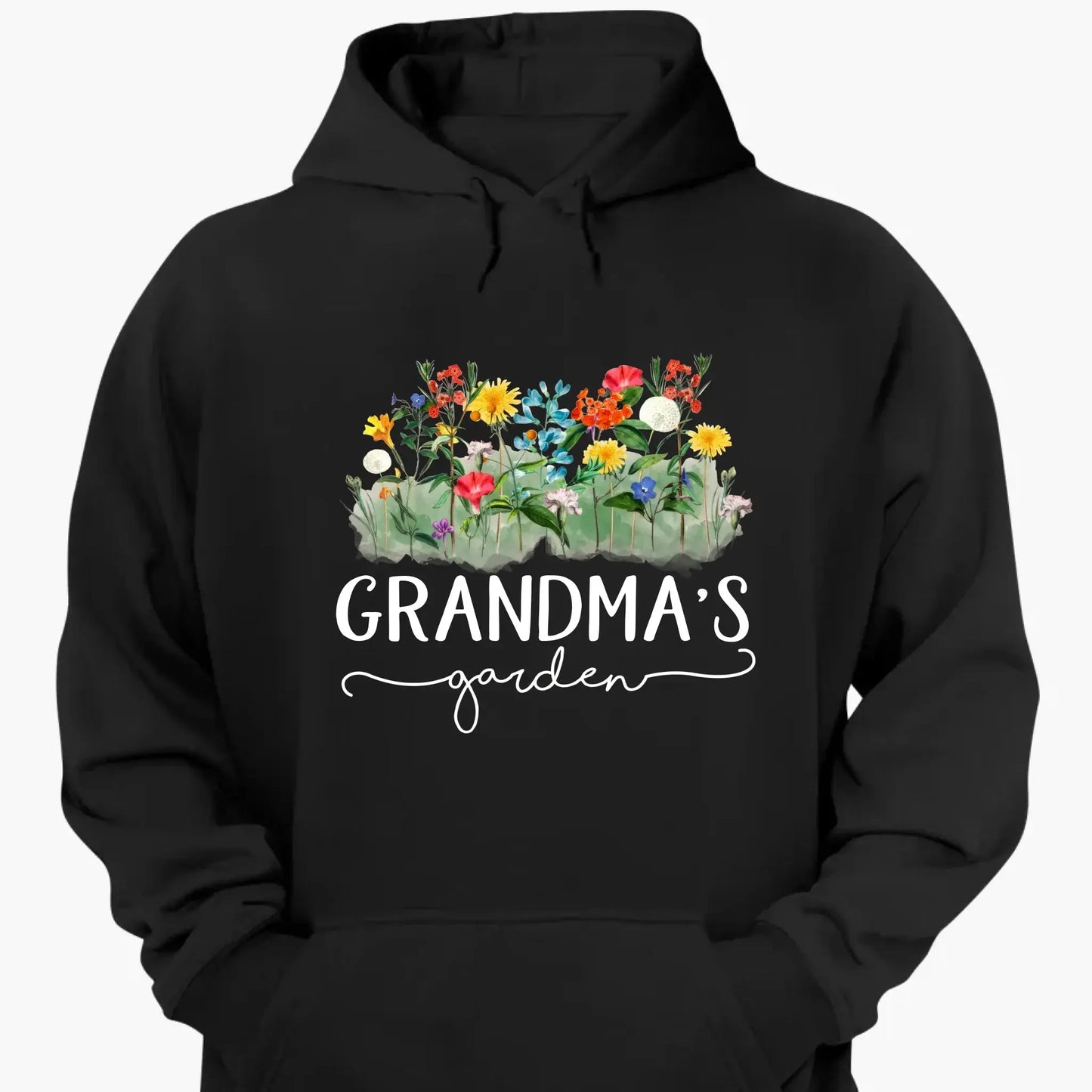 Grandma’s Garden Birth Flower Shirt – Personalized T-Shirt – Custom Family Gift for Grandma from Kids or Grandkids Ezcustomize