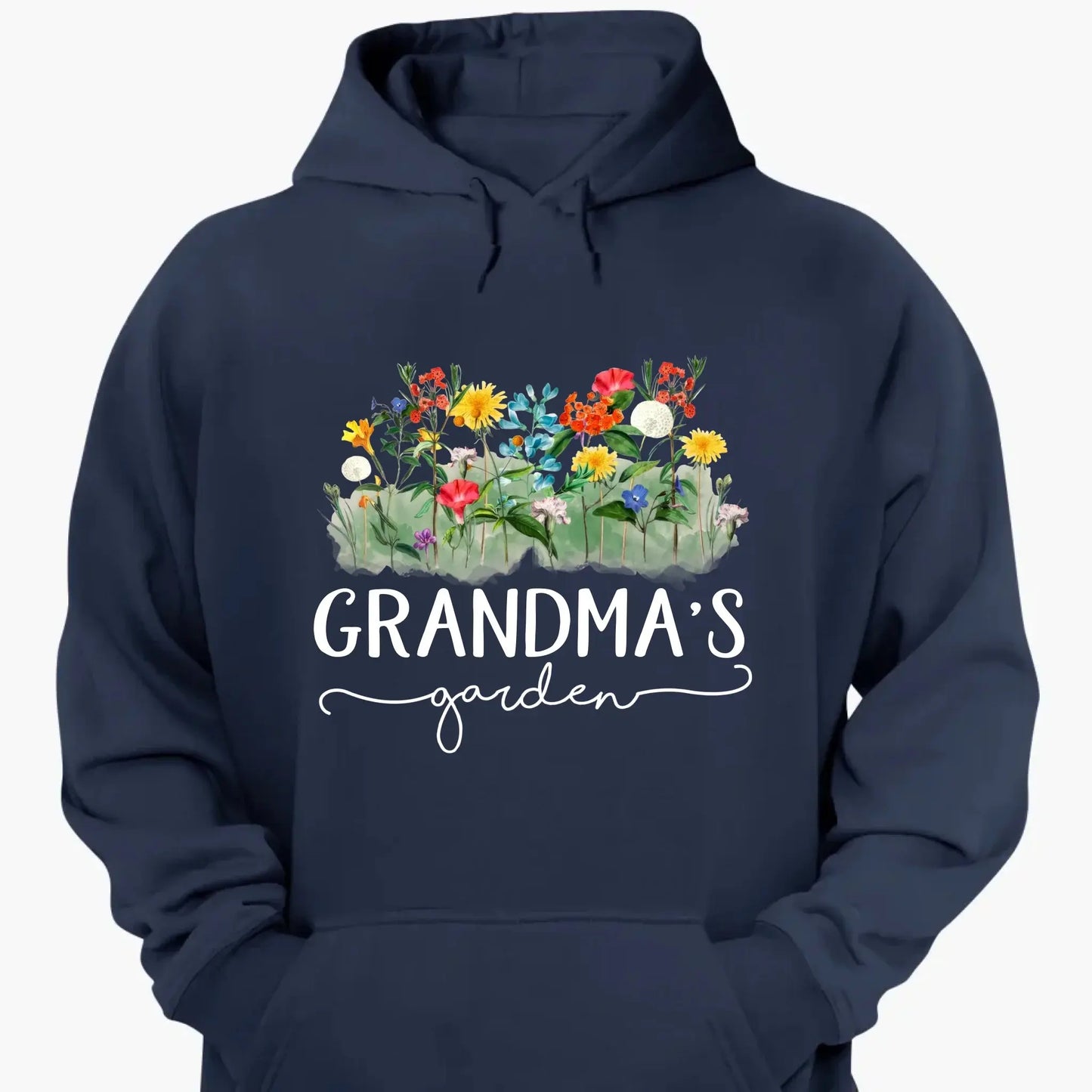 Grandma’s Garden Birth Flower Shirt – Personalized T-Shirt – Custom Family Gift for Grandma from Kids or Grandkids Ezcustomize