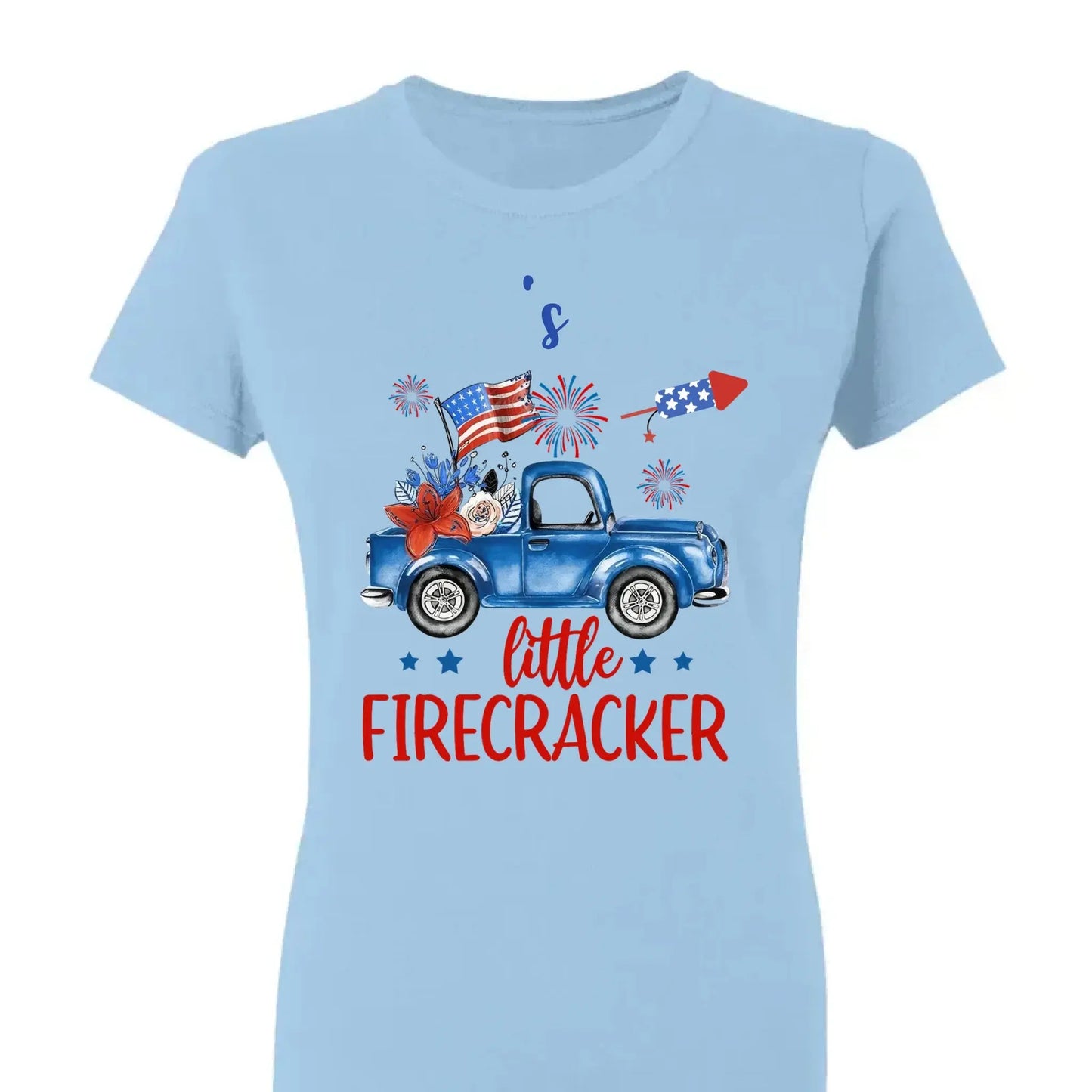 Grandma’s Little Firecrackers – 4th of July Patriotic Personalized T-Shirt – Custom Gift for Grandma, Nana, Mimi, or Mom Ezcustomize