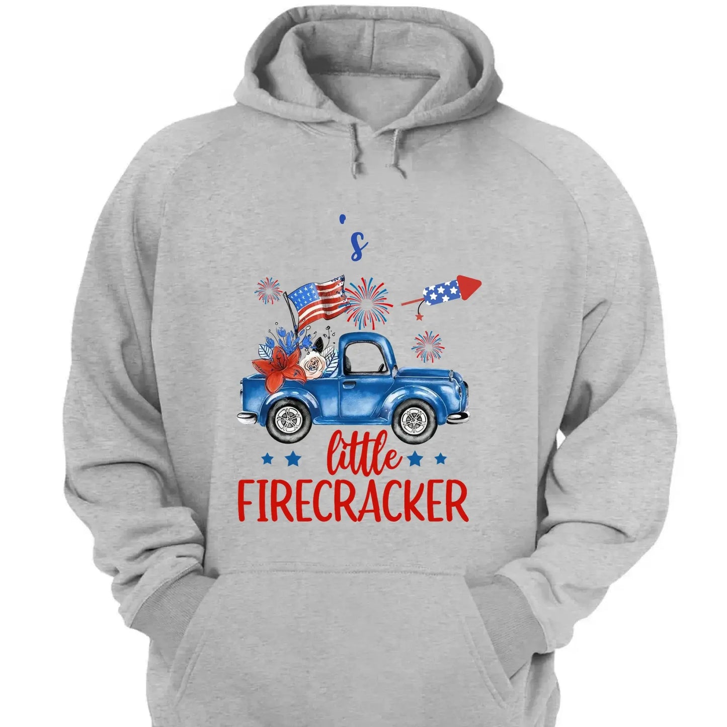 Grandma’s Little Firecrackers – 4th of July Patriotic Personalized T-Shirt – Custom Gift for Grandma, Nana, Mimi, or Mom Ezcustomize