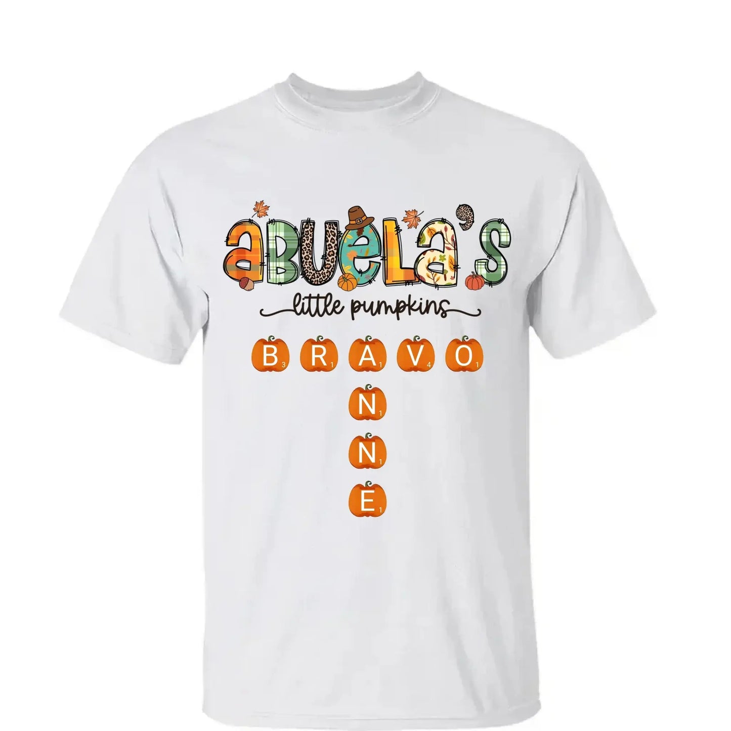 Grandma’s Little Pumpkins Fall Design – Personalized Shirt for Autumn – Cute Seasonal Gift for Grandma, Nana, Mimi or Mom Ezcustomize